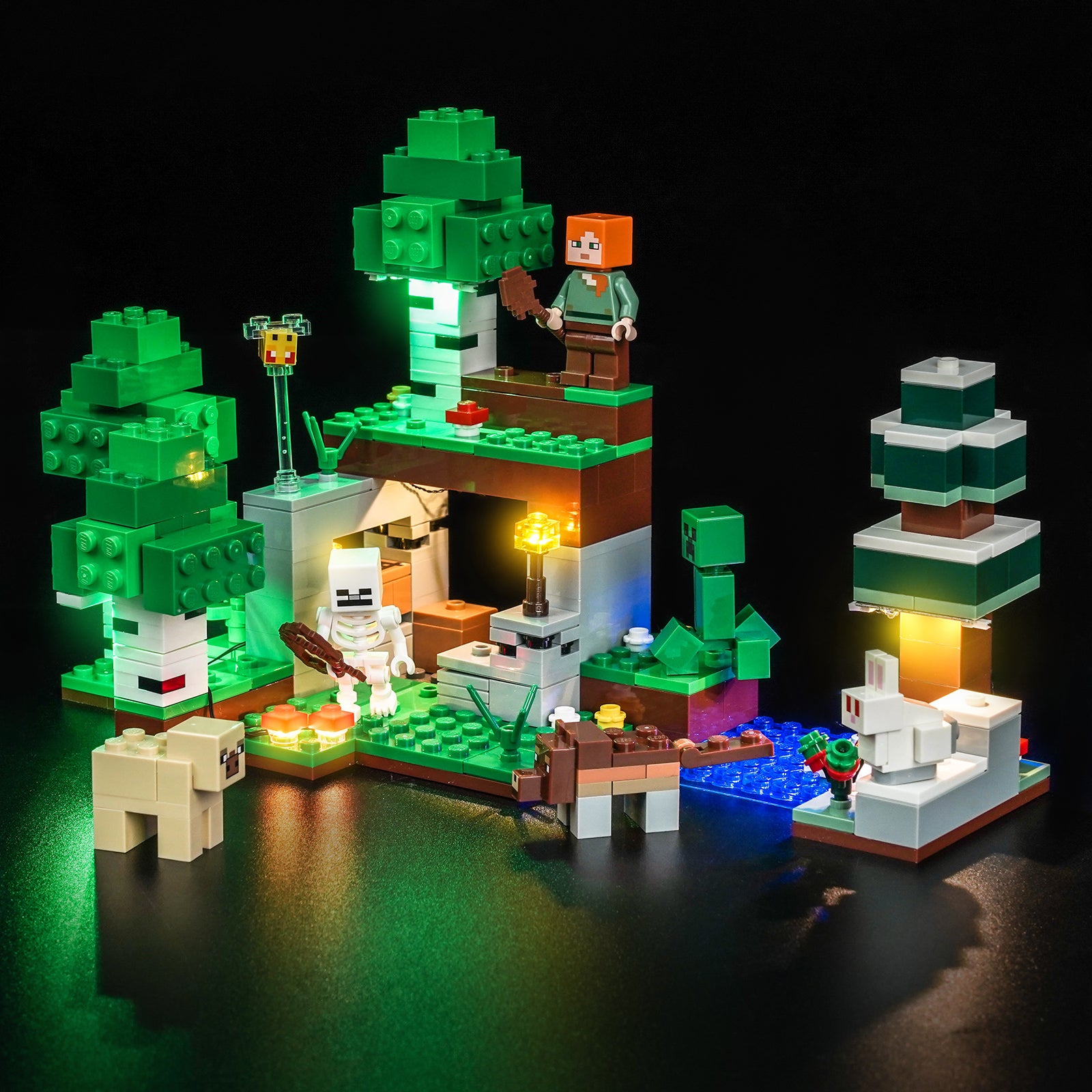 BrickBling Light Kit for LEGO Minecraft First Night Adventure 21593