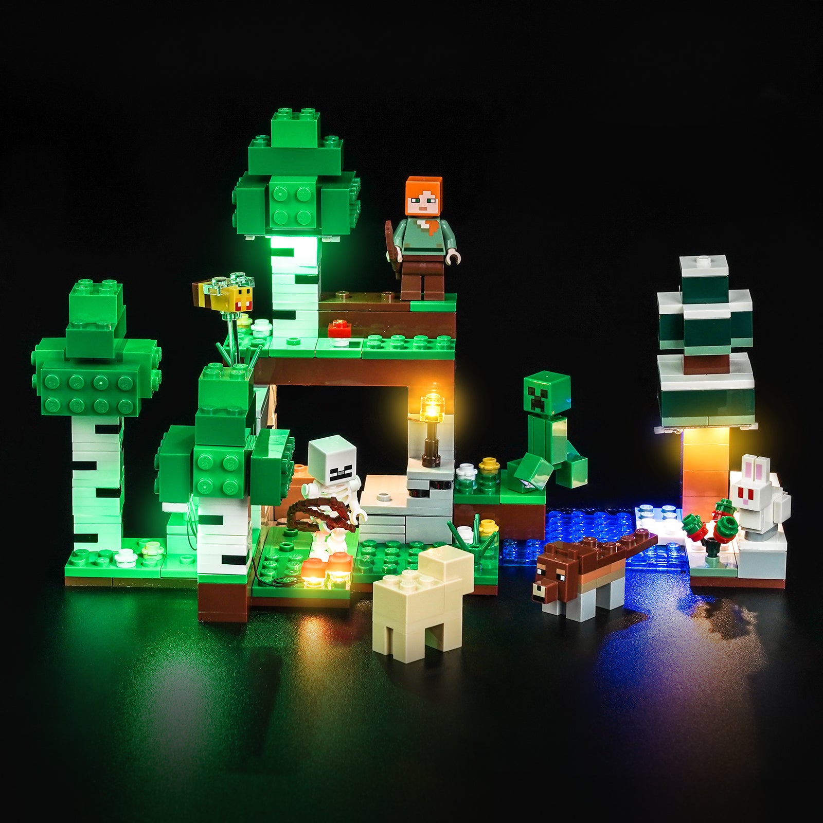 BrickBling Light Kit for LEGO Minecraft First Night Adventure 21593