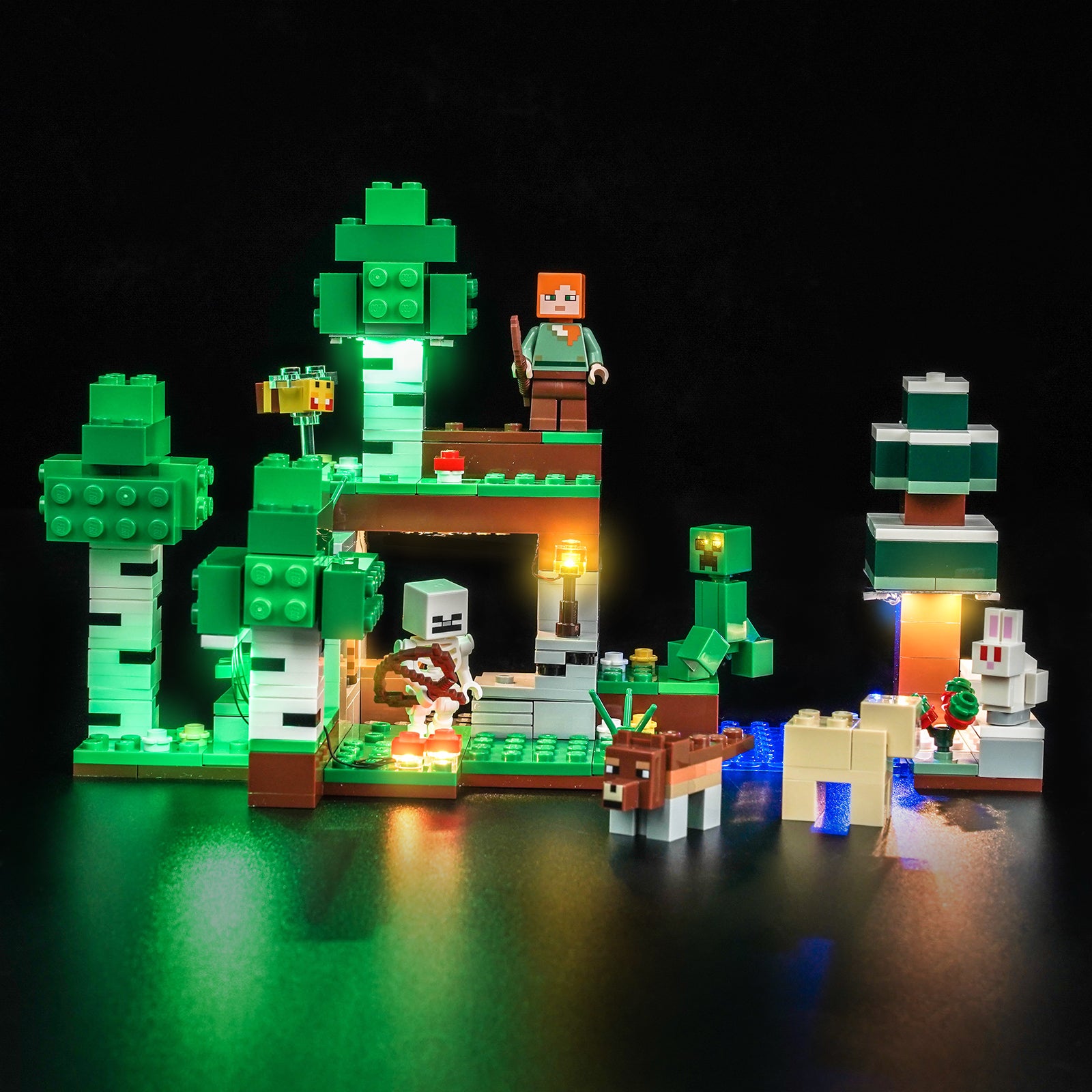 BrickBling Light Kit for LEGO Minecraft First Night Adventure 21593