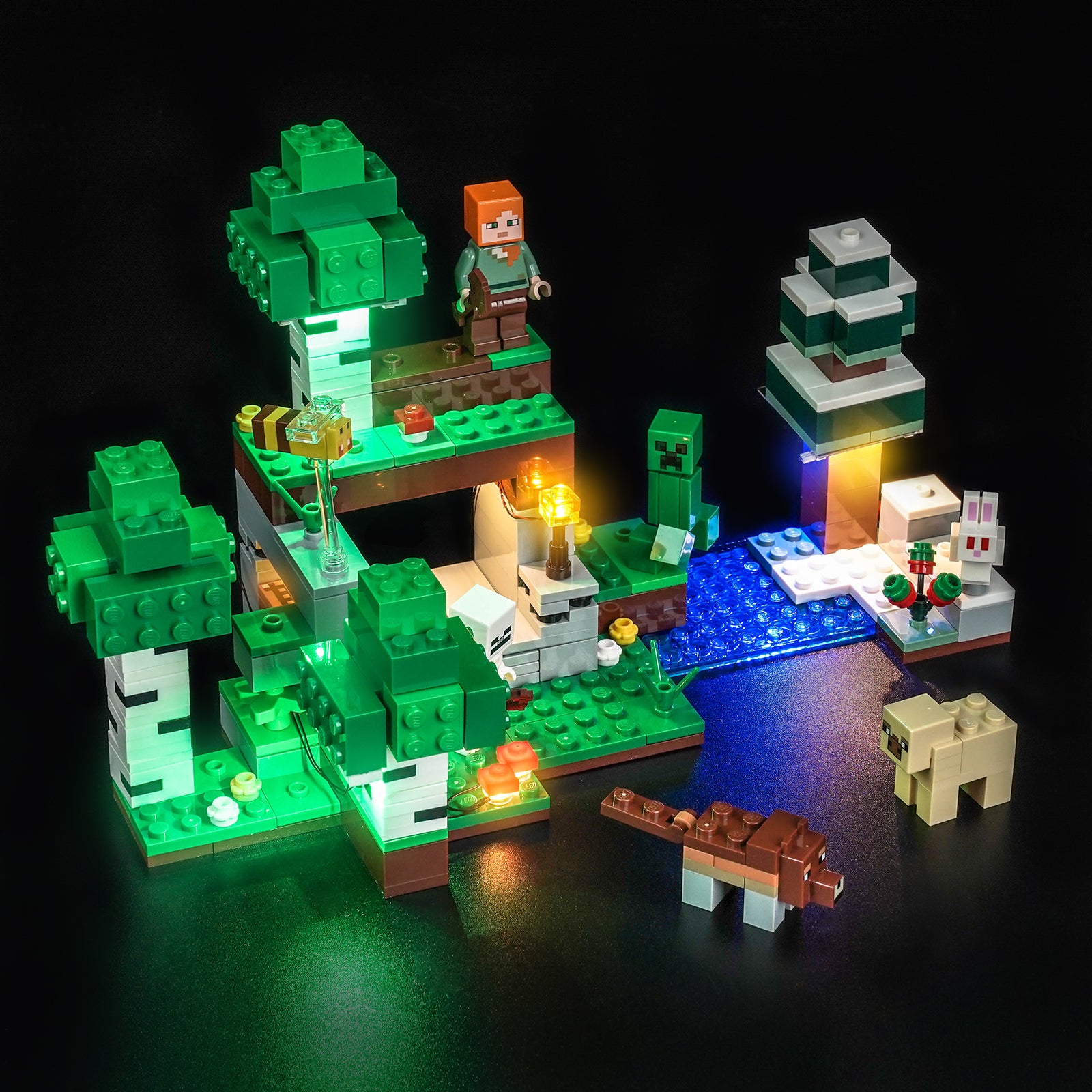 BrickBling Light Kit for LEGO Minecraft First Night Adventure 21593