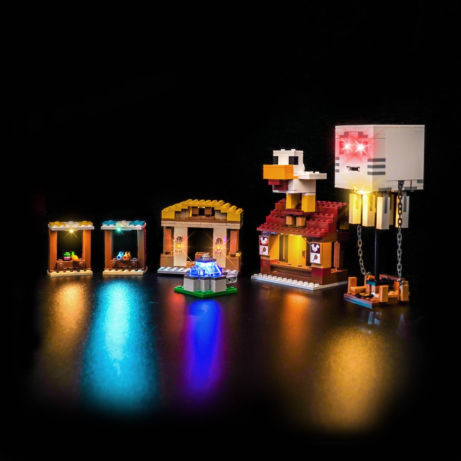 BrickBling Light Kit for LEGO  Minecraft The Ghast Balloon Village Attack 21273