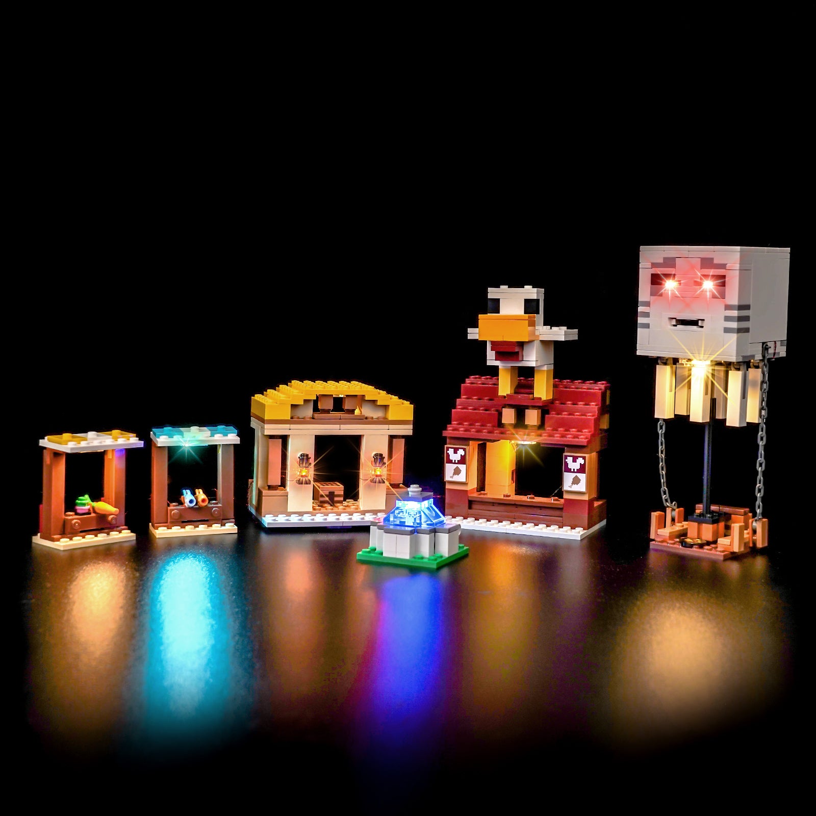BrickBling Light Kit for LEGO  Minecraft The Ghast Balloon Village Attack 21273