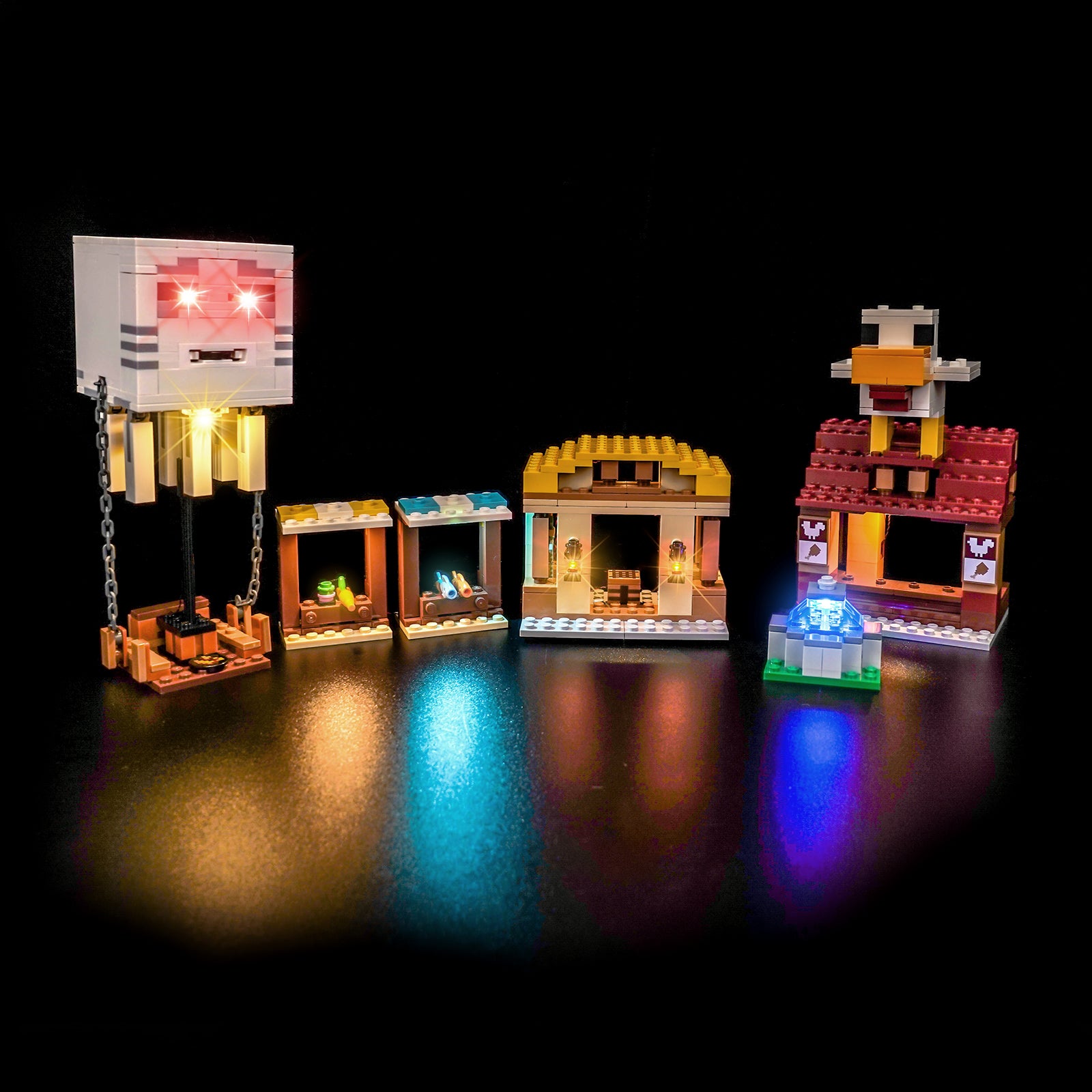 BrickBling Light Kit for LEGO  Minecraft The Ghast Balloon Village Attack 21273