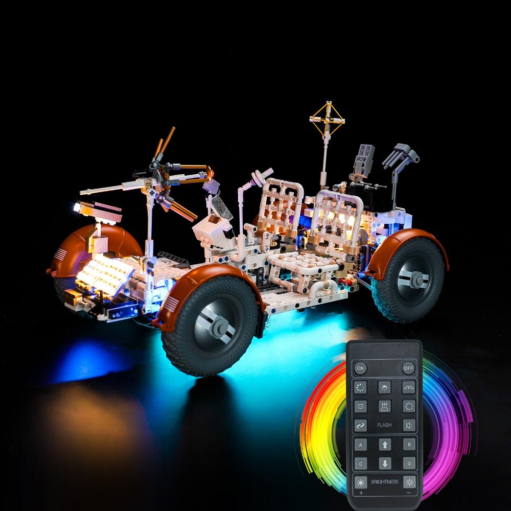 BrickBling Light Kit for LEGO Technic NASA Apollo Lunar Roving Vehicle - LRV 42182  remote control version
