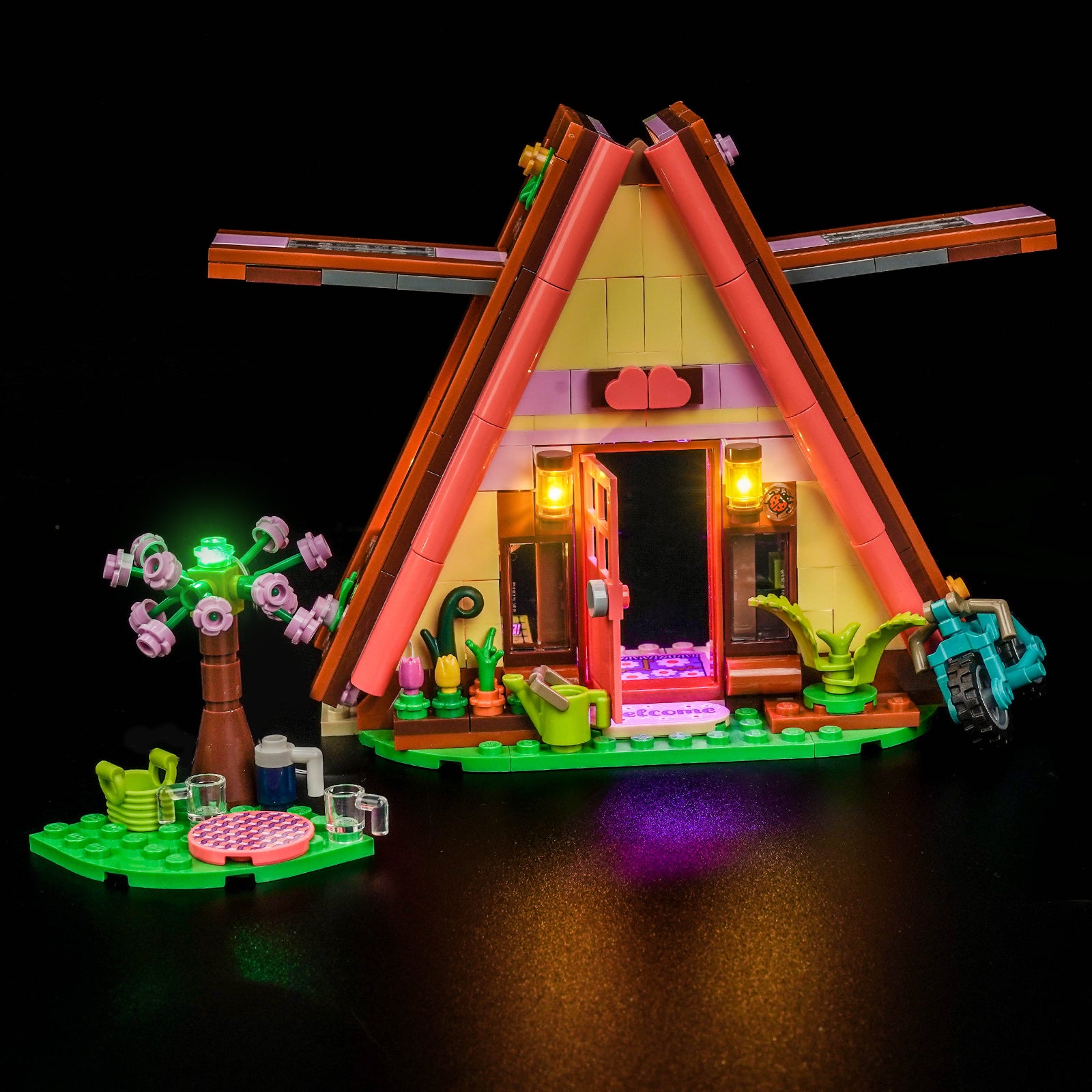 BrickBling Light Kit for LEGO Friends Nature Glamping Cabin 42682