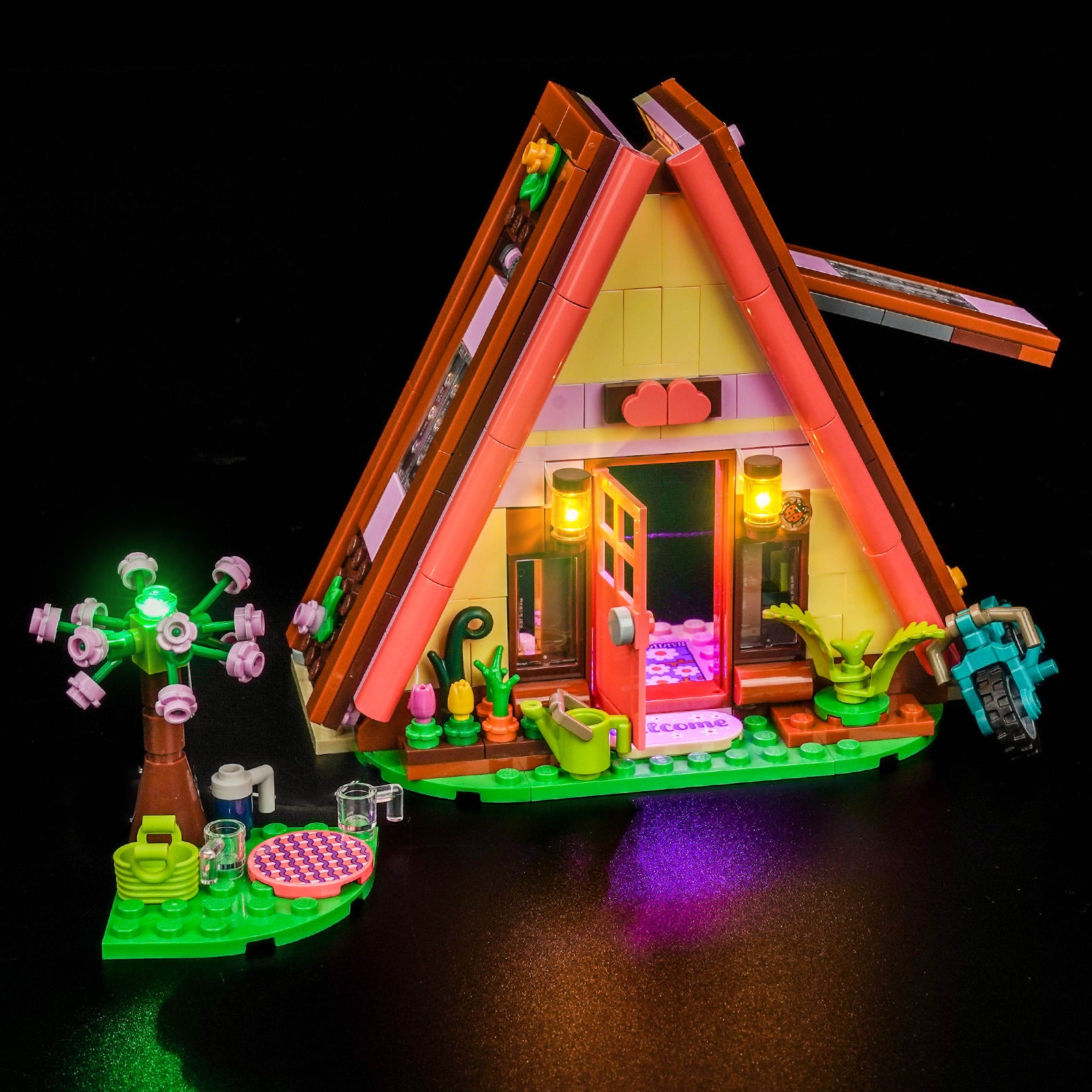 BrickBling Light Kit for LEGO Friends Nature Glamping Cabin 42682
