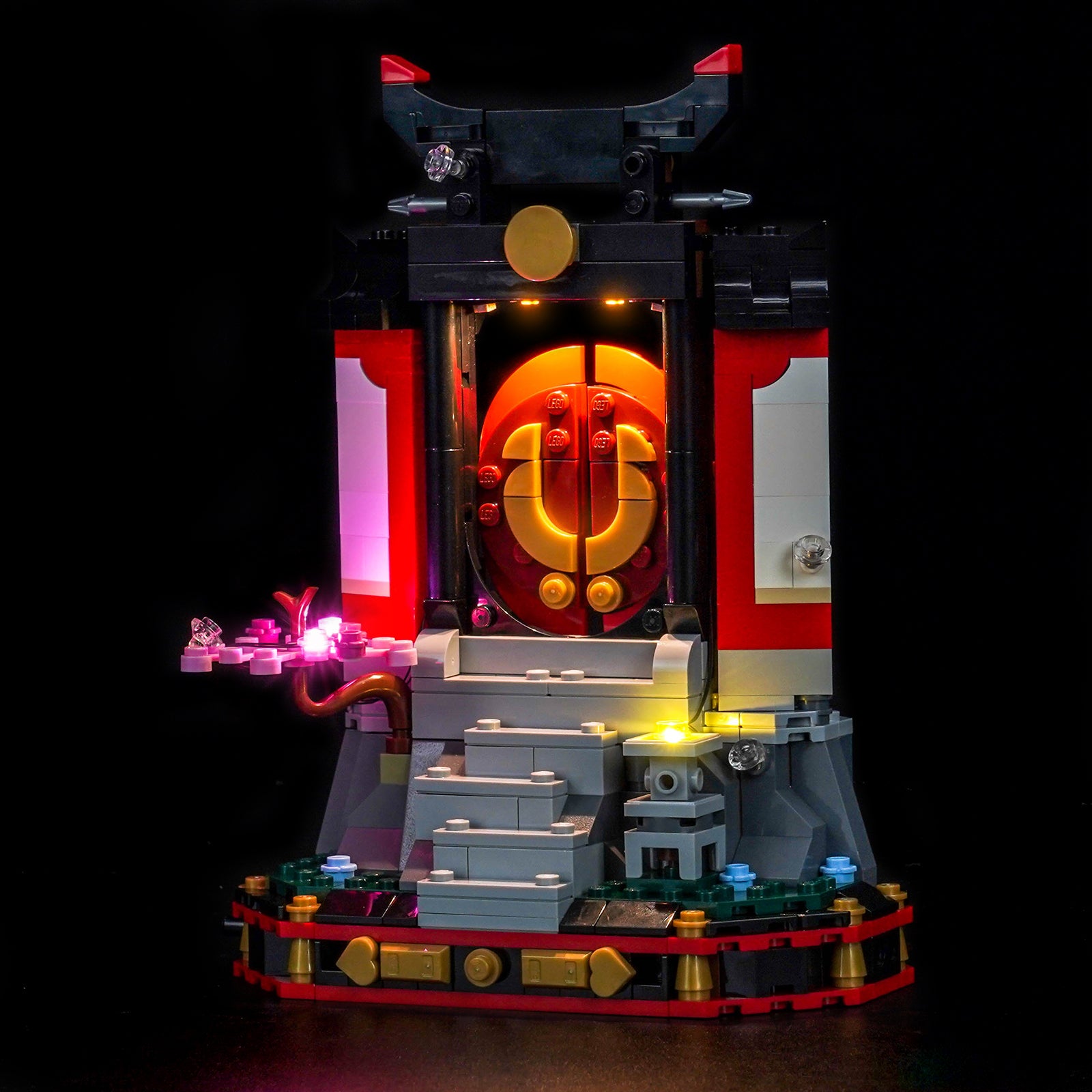 BrickBling Light Kit for LEGO NINJAGO Ninja Character Display 15th Anniversary 71866