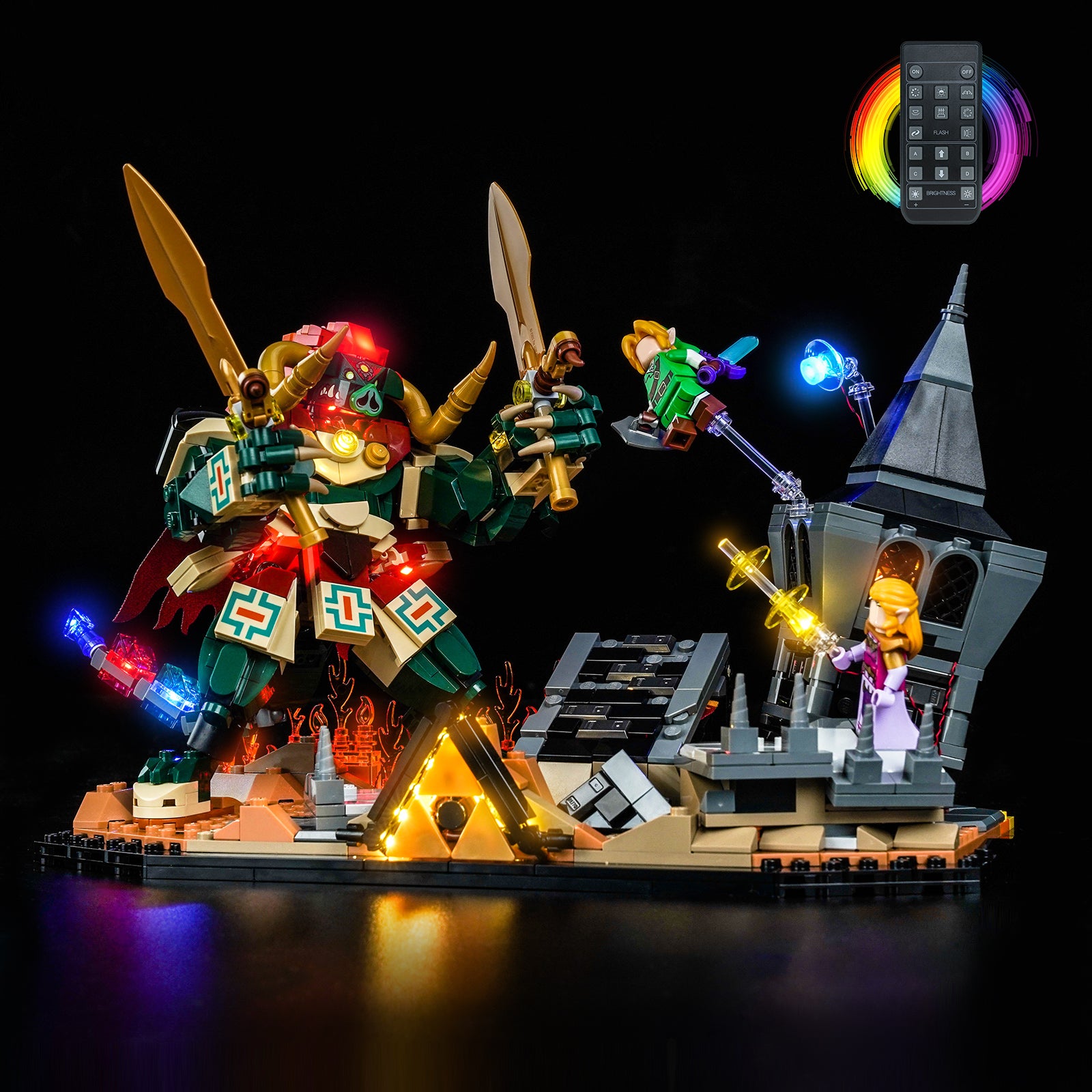 LED Light Kit for LEGO Ocarina of Time™ – The Final Battle 77093