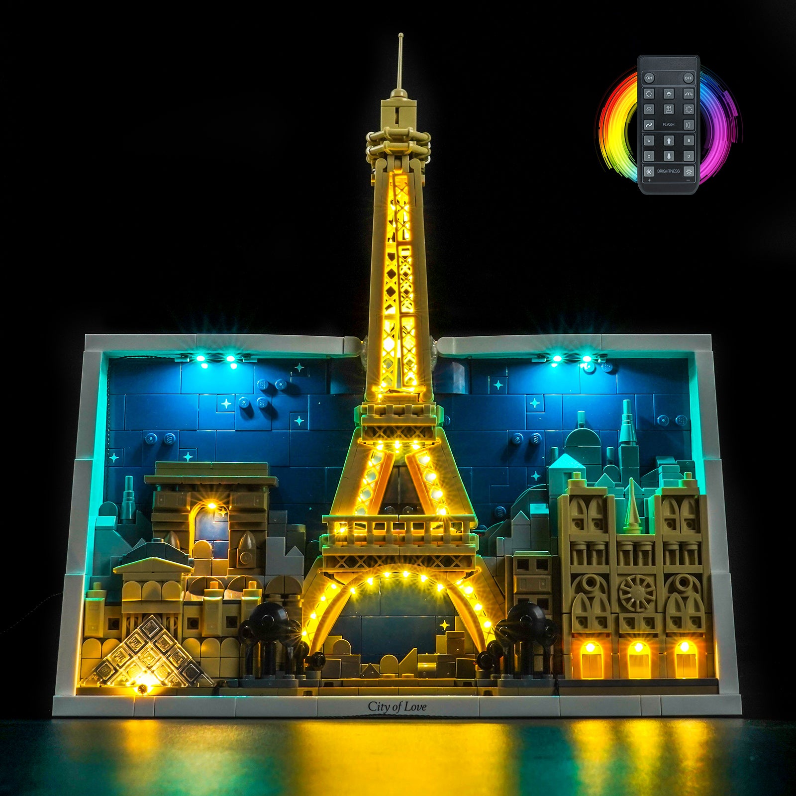 BrickBling Light Kit for LEGO Architecture Paris – City of Love 21064