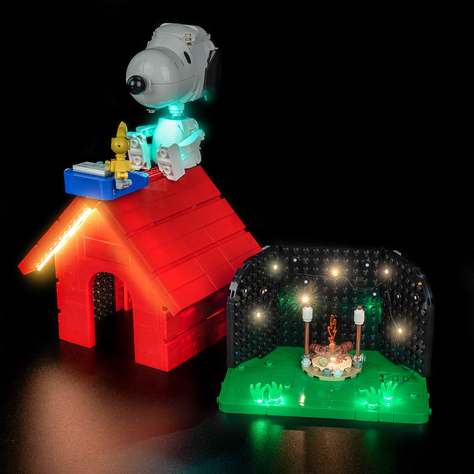 BrickBling Light Kit for LEGO Ideas Peanuts: Snoopy's Doghouse 21368
