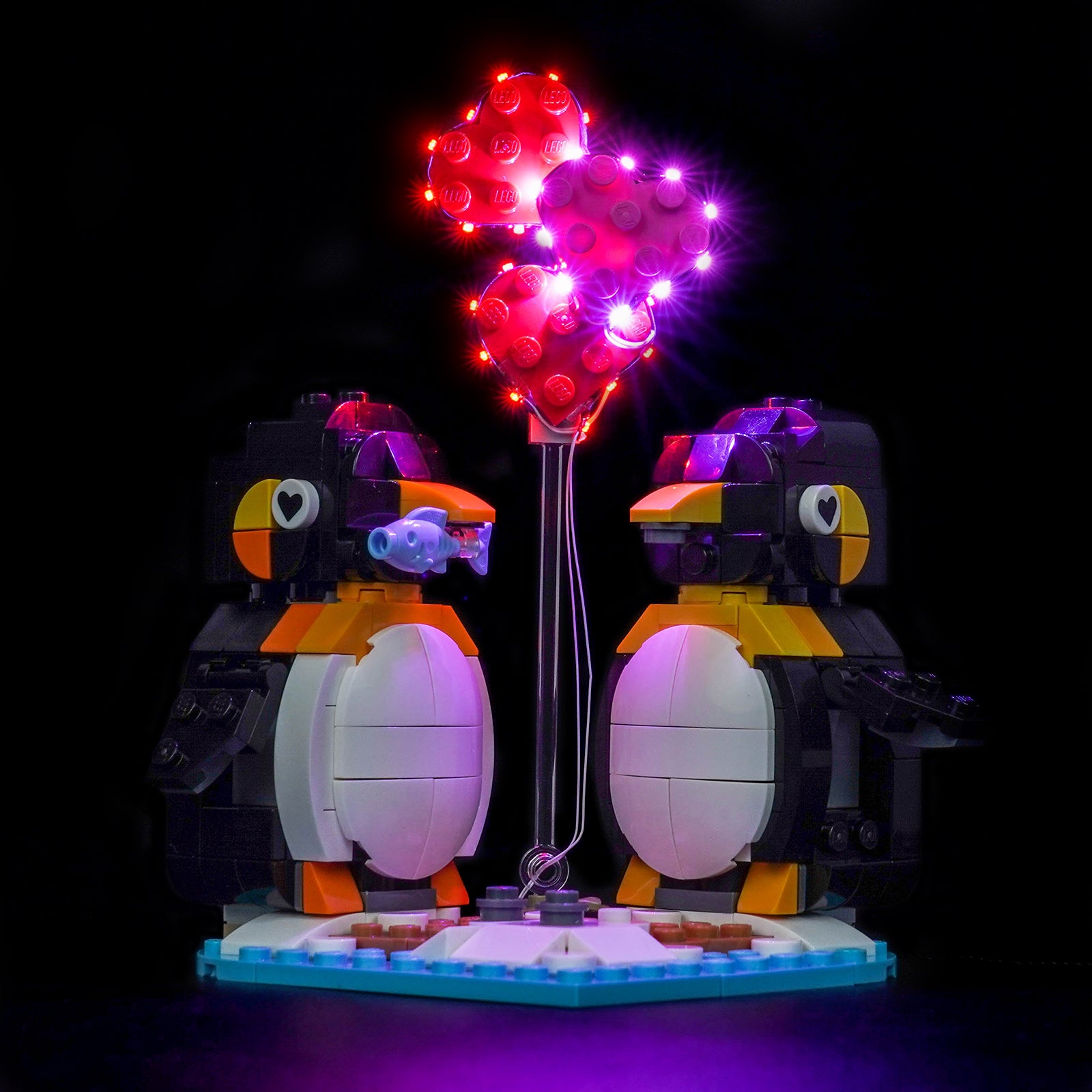 LED Light Kit for LEGO Penguins in Love 40886