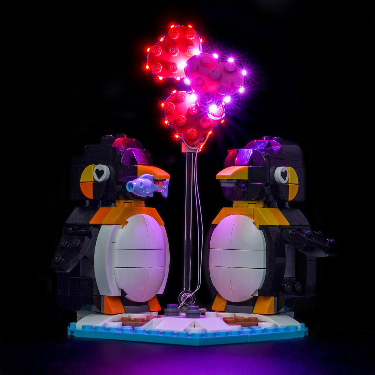 LED Light Kit for LEGO Penguins in Love 40886