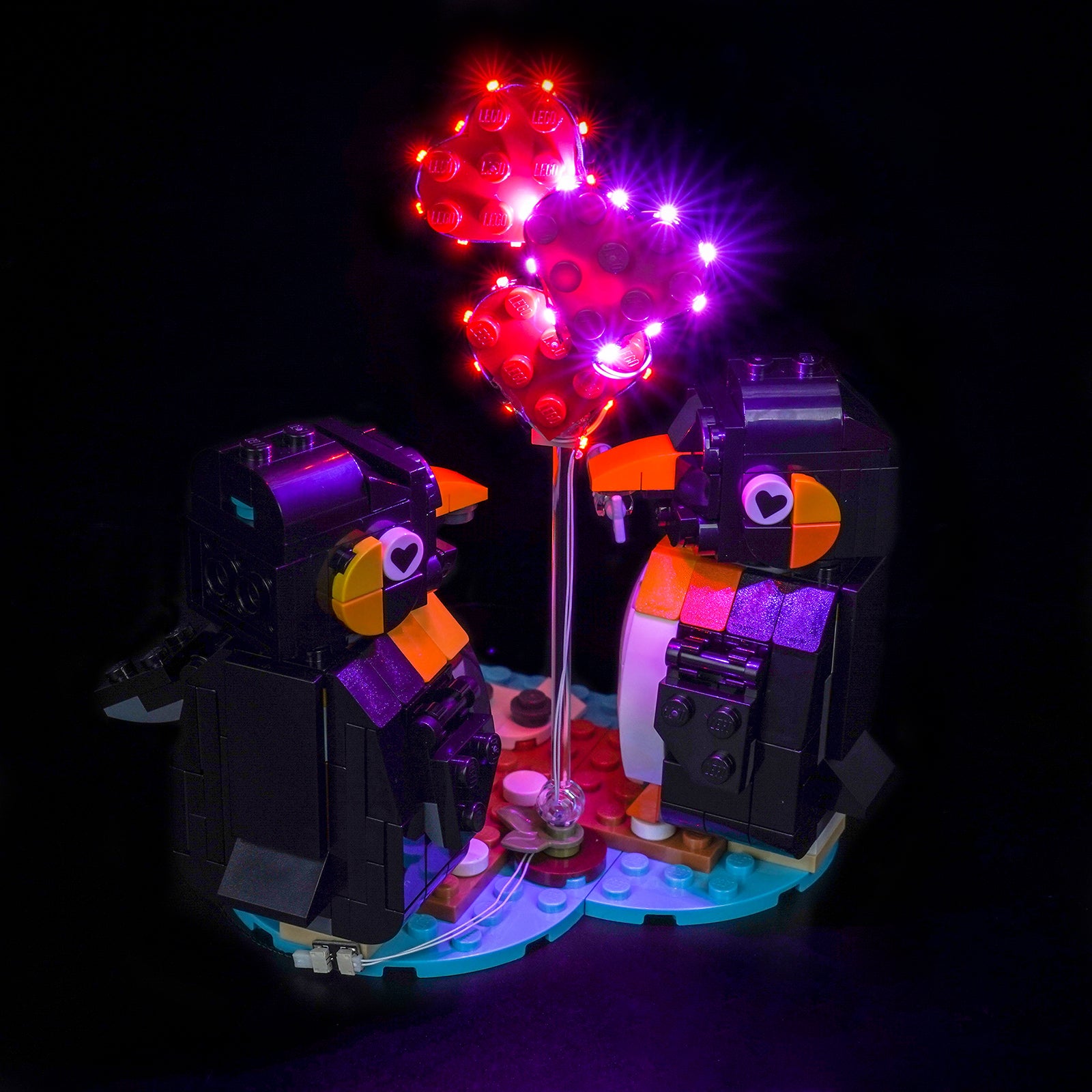 LED Light Kit for LEGO Penguins in Love 40886