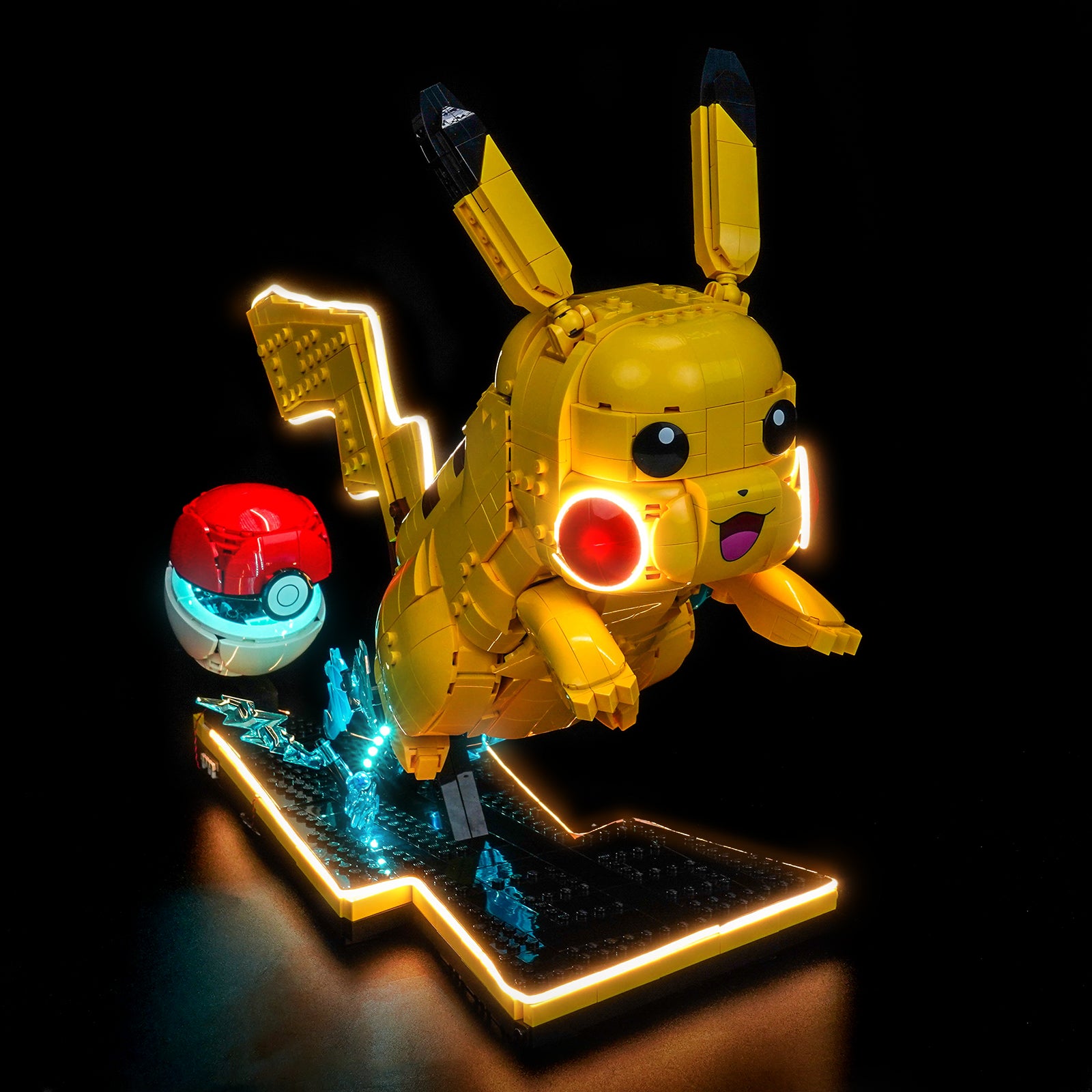 LED Light Kit for LEGO Pokémon Pikachu and Poké Ball 72152 Remote Control Version