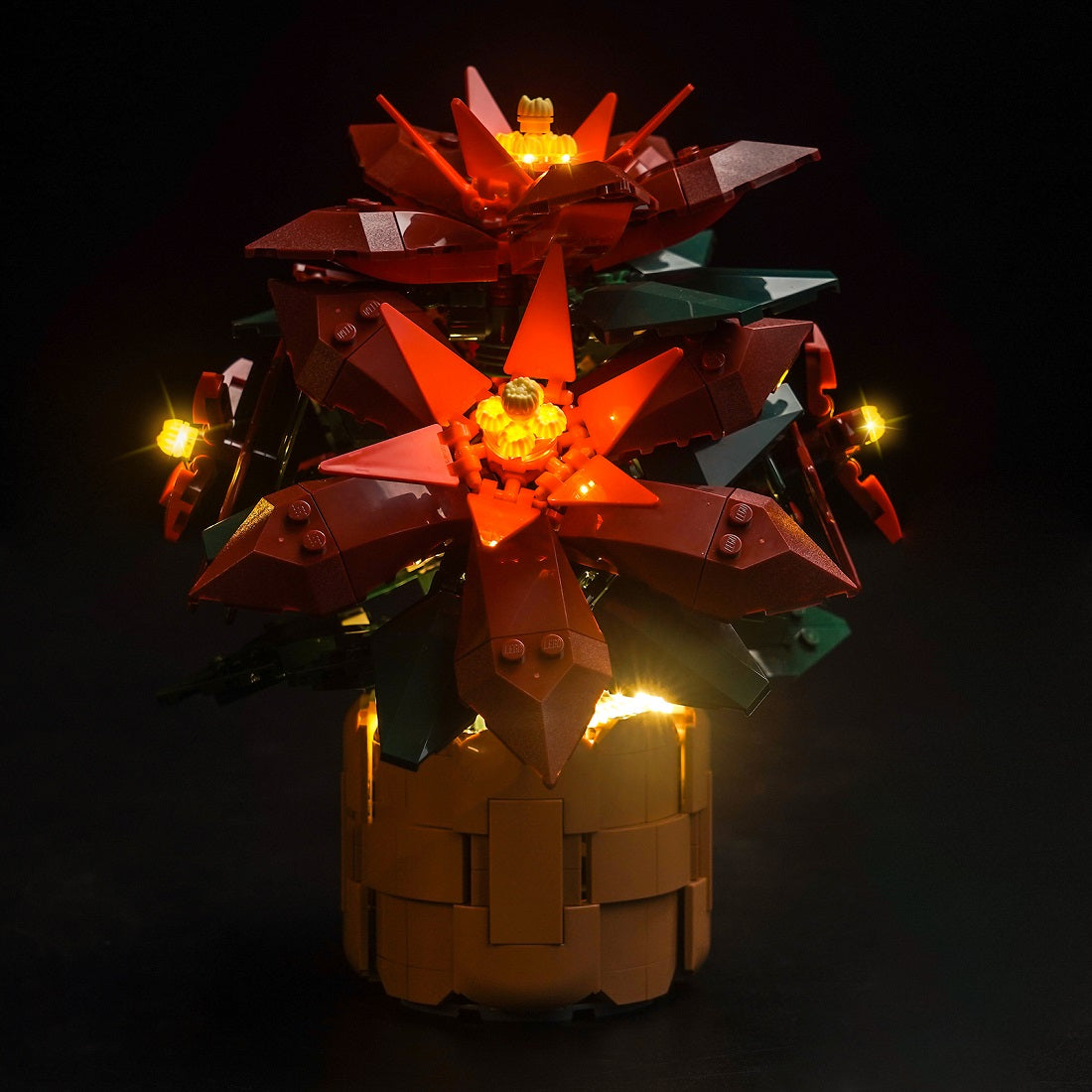 BrickBling Light Kit for LEGO Icons Poinsettia 10370