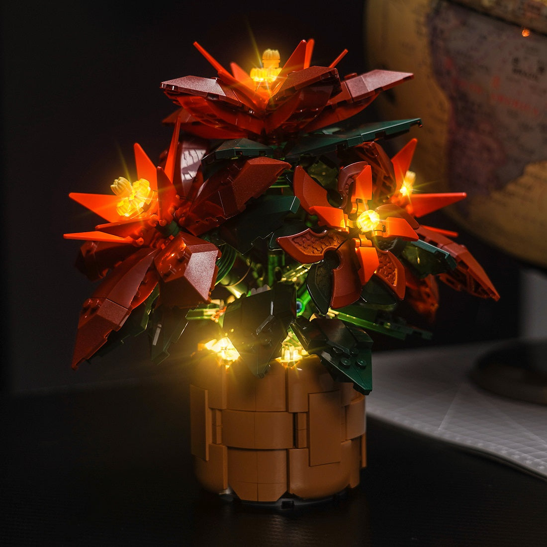 BrickBling Light Kit for LEGO Icons Poinsettia 10370