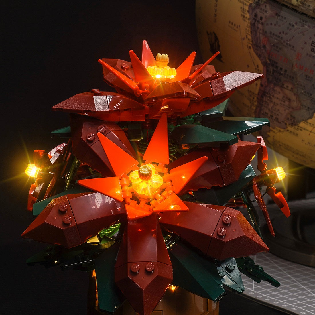 BrickBling Light Kit for LEGO Icons Poinsettia 10370