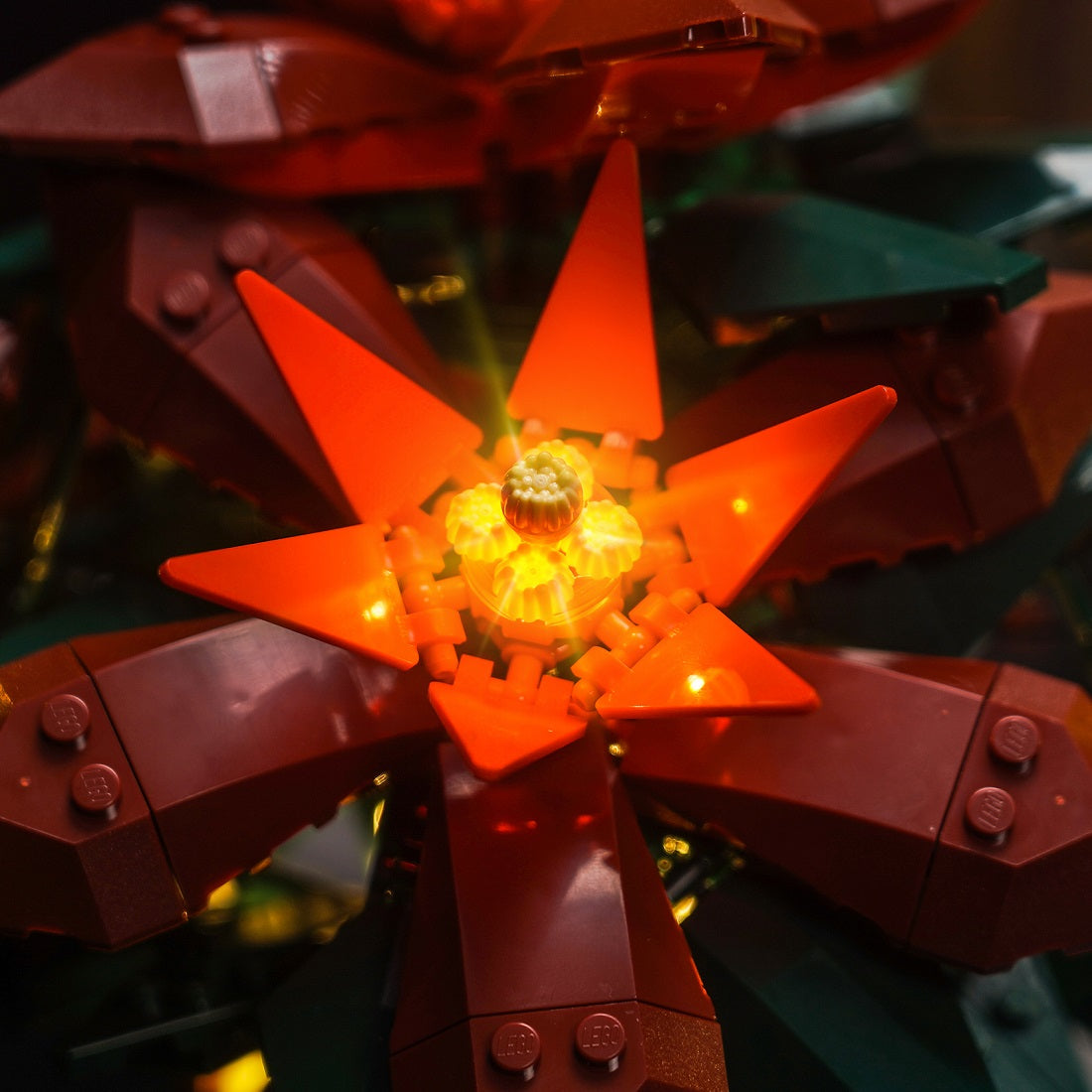 BrickBling Light Kit for LEGO Icons Poinsettia 10370