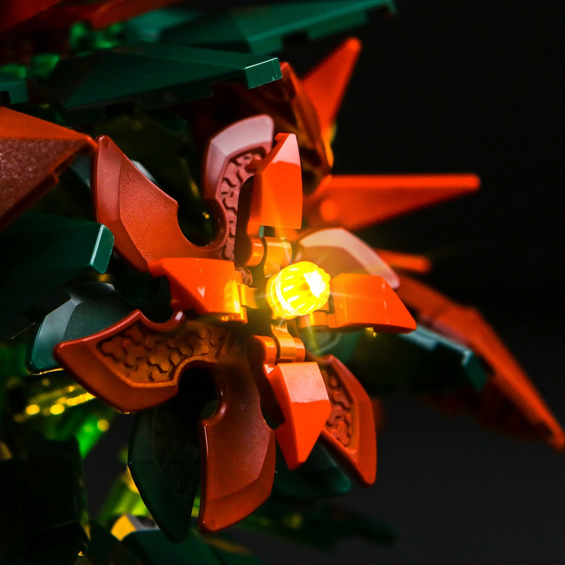 BrickBling Light Kit for LEGO Icons Poinsettia 10370