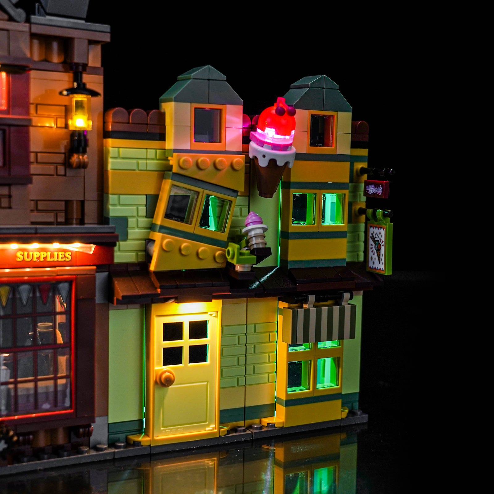 BrickBling Light Kit for LEGO Harry Potter Quality Quidditch™ Supplies & Ice Cream Parlour 76452
