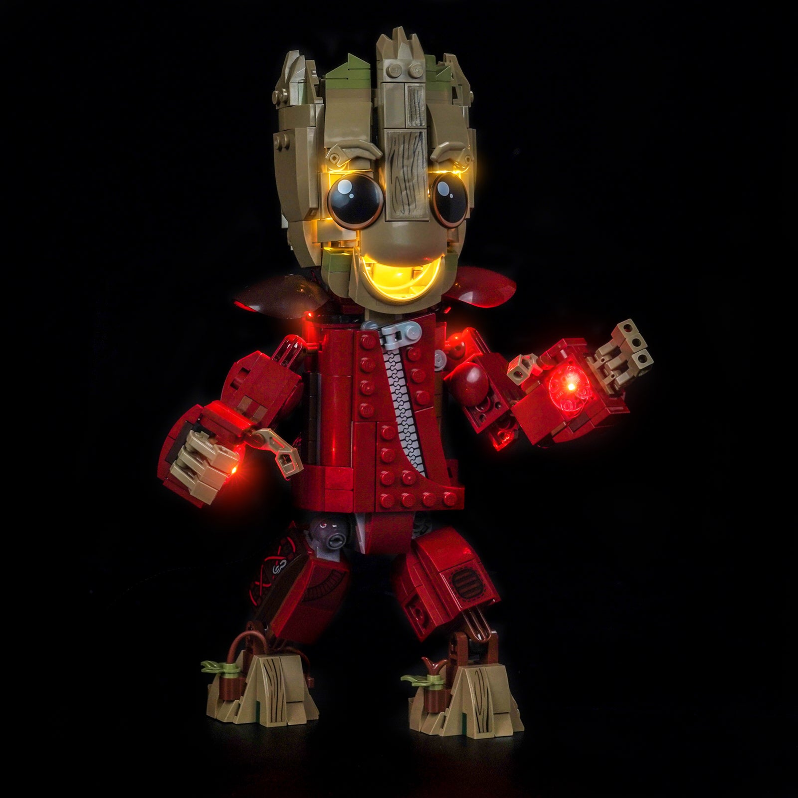 BrickBling Light Kit for LEGO Marvel Ravager Jumpsuit Groot 76341