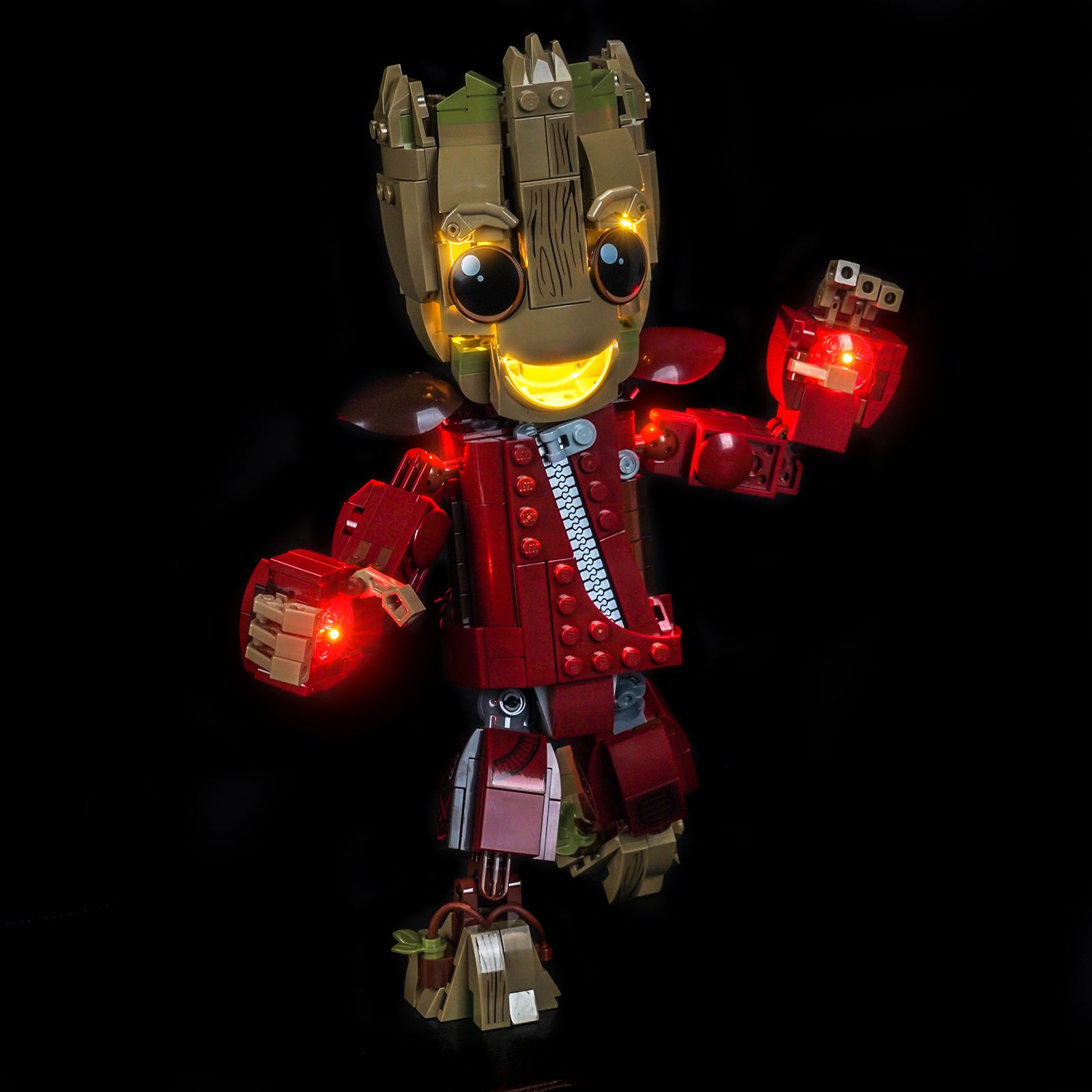 BrickBling Light Kit for LEGO Marvel Ravager Jumpsuit Groot 76341