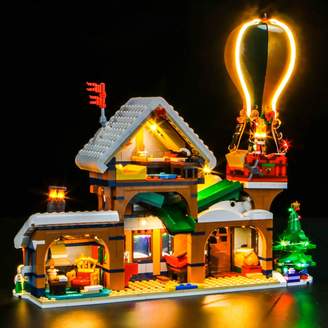BrickBling Light Kit for LEGO Icons Santa's Post Office 10339