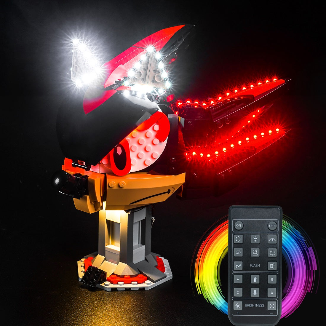 BrickBling Light Kit for LEGO Sonic the Hedgehog Shadow the Hedgehog 77000 Remote Control Version