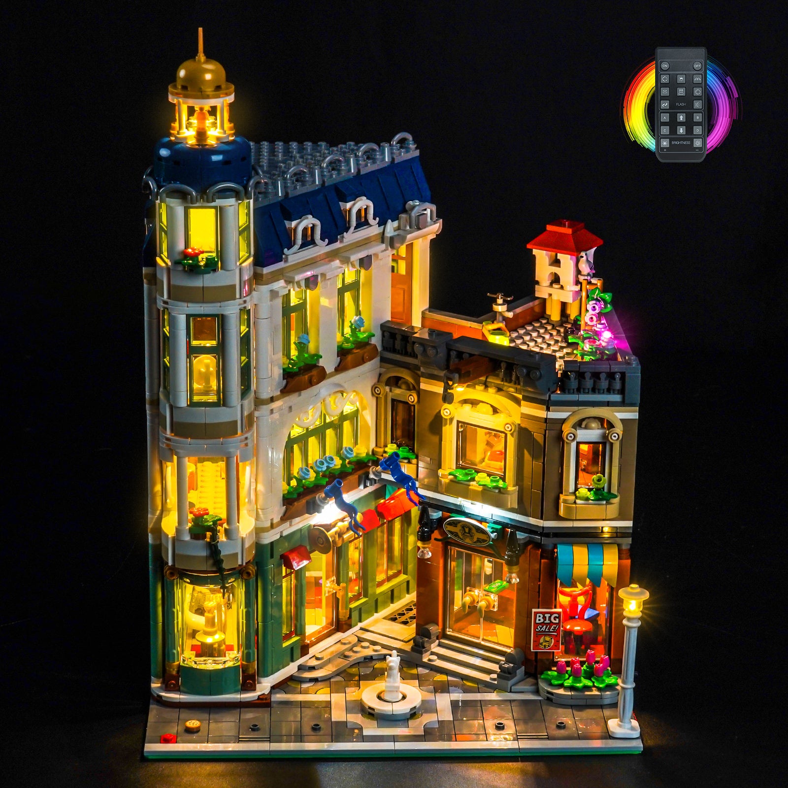 BrickBling Light Kit for LEGO Icons Shopping Street 11371