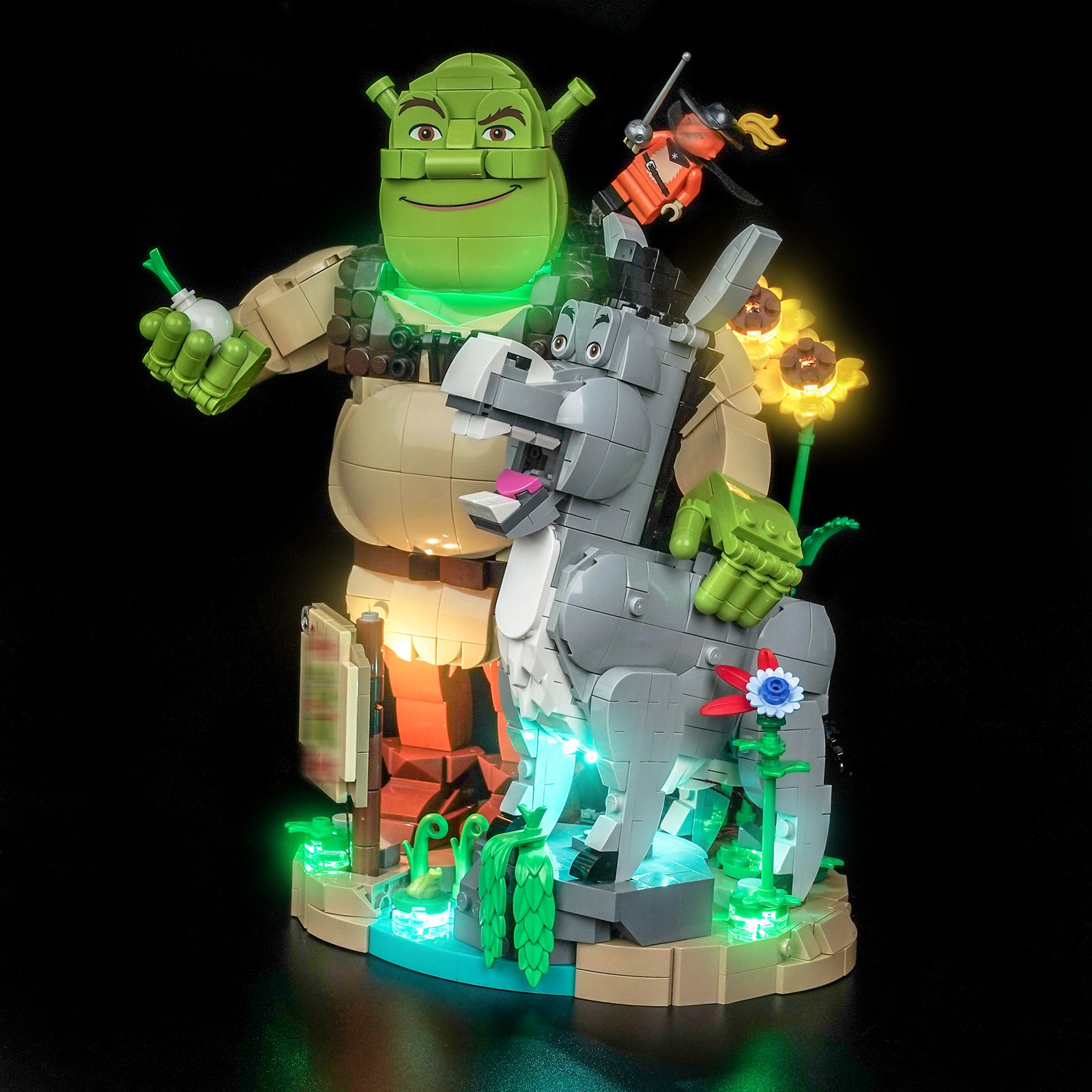 BrickBling Light Kit for LEGO Shrek, Donkey & Puss in Boots 72423