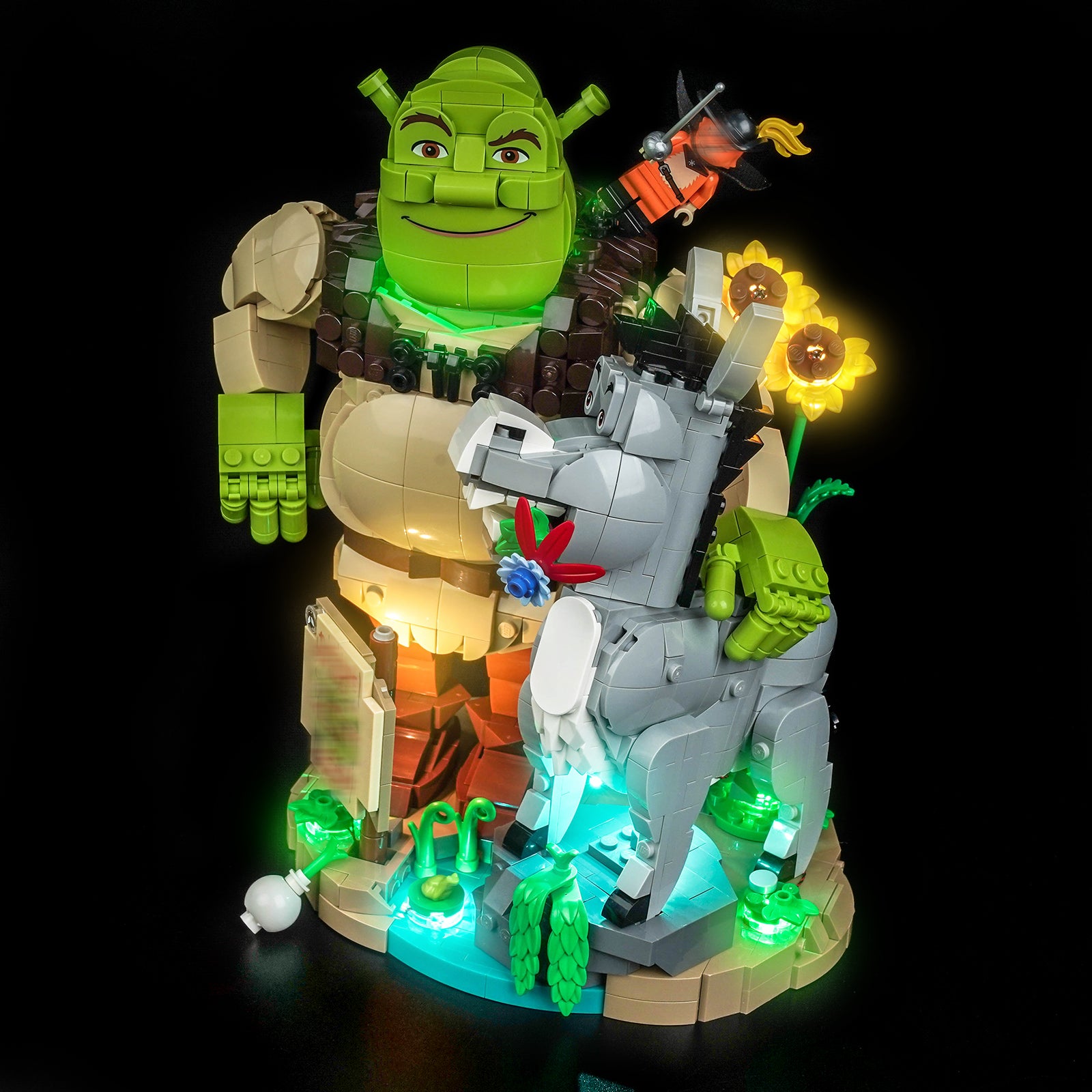 BrickBling Light Kit for LEGO Shrek, Donkey & Puss in Boots 72423