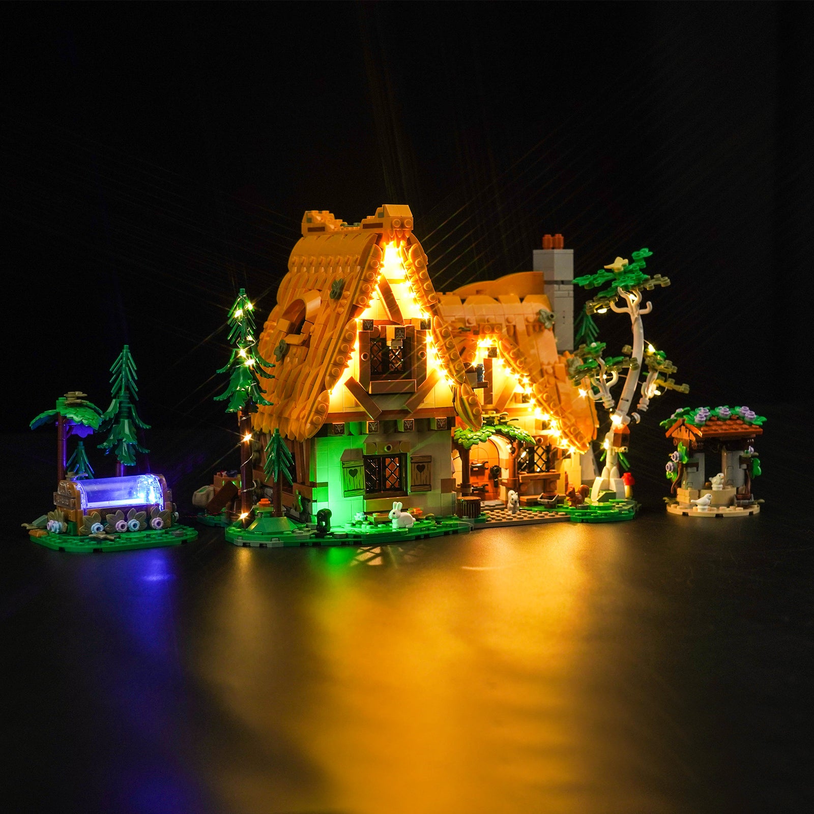 BrickBling Light Kit for LEGO Disney Snow White and the Seven Dwarfs' Cottage 43242 Classic Version 