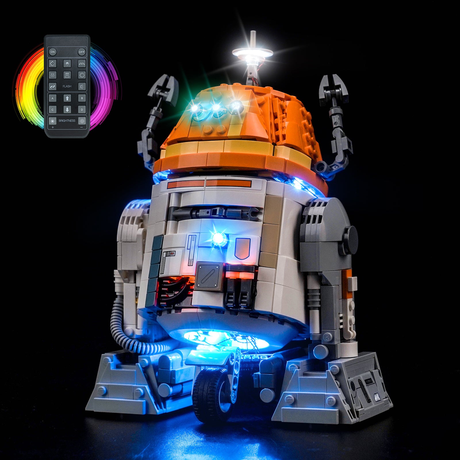 BrickBling Light Kit for LEGO  Star Wars Chopper (C1-10P) Astromech Droid 75416