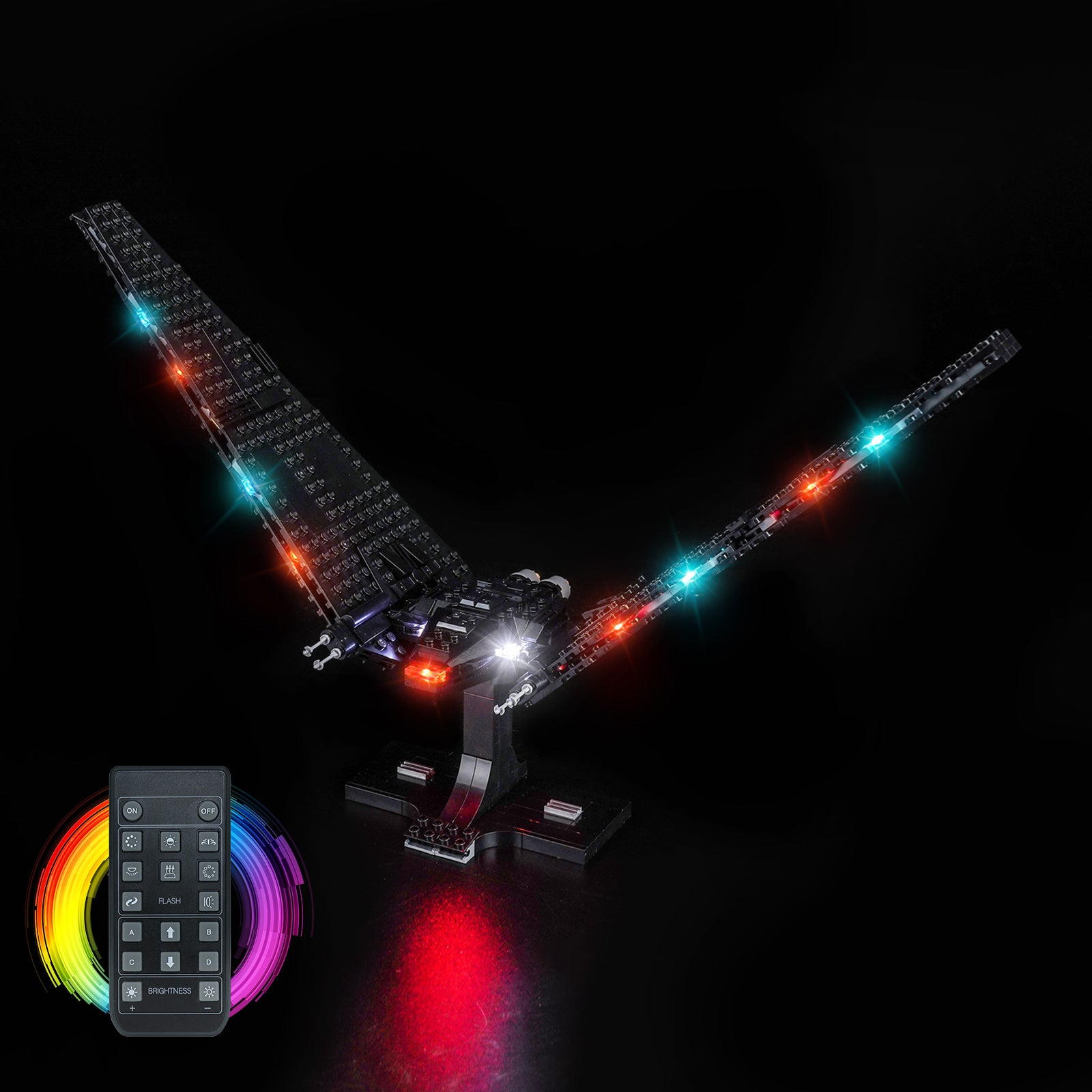 BrickBling Light Kit for LEGO Star Wars Kylo Ren's Command Shuttle 75406 Remote Control Version