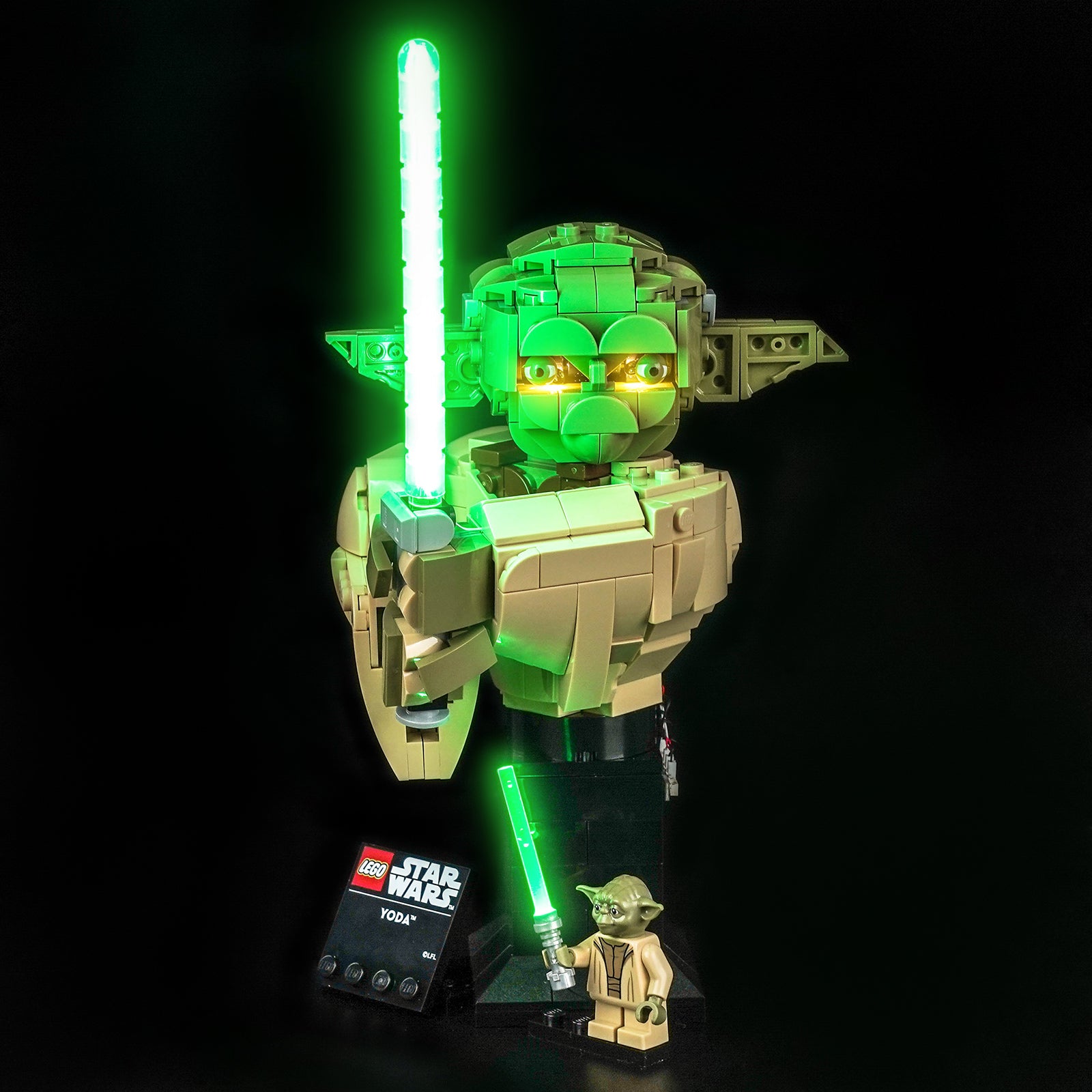BrickBling Light Kit for LEGO Star Wars Yoda™ Bust 75438