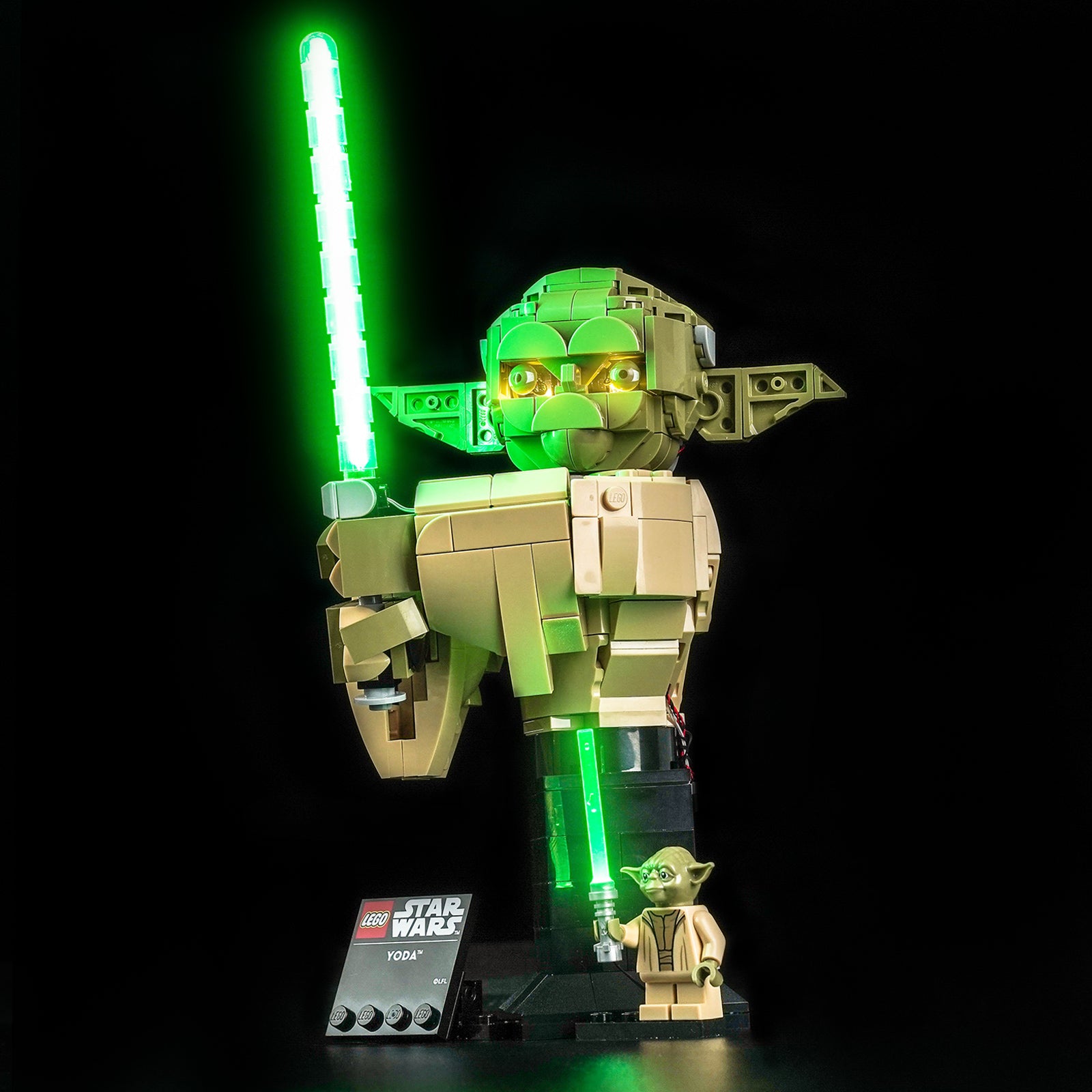 BrickBling Light Kit for LEGO Star Wars Yoda™ Bust 75438