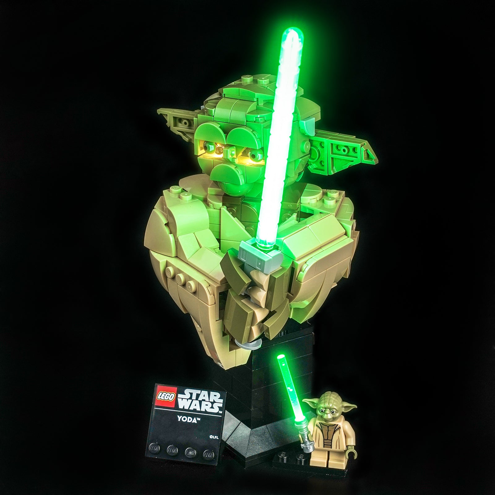 BrickBling Light Kit for LEGO Star Wars Yoda™ Bust 75438