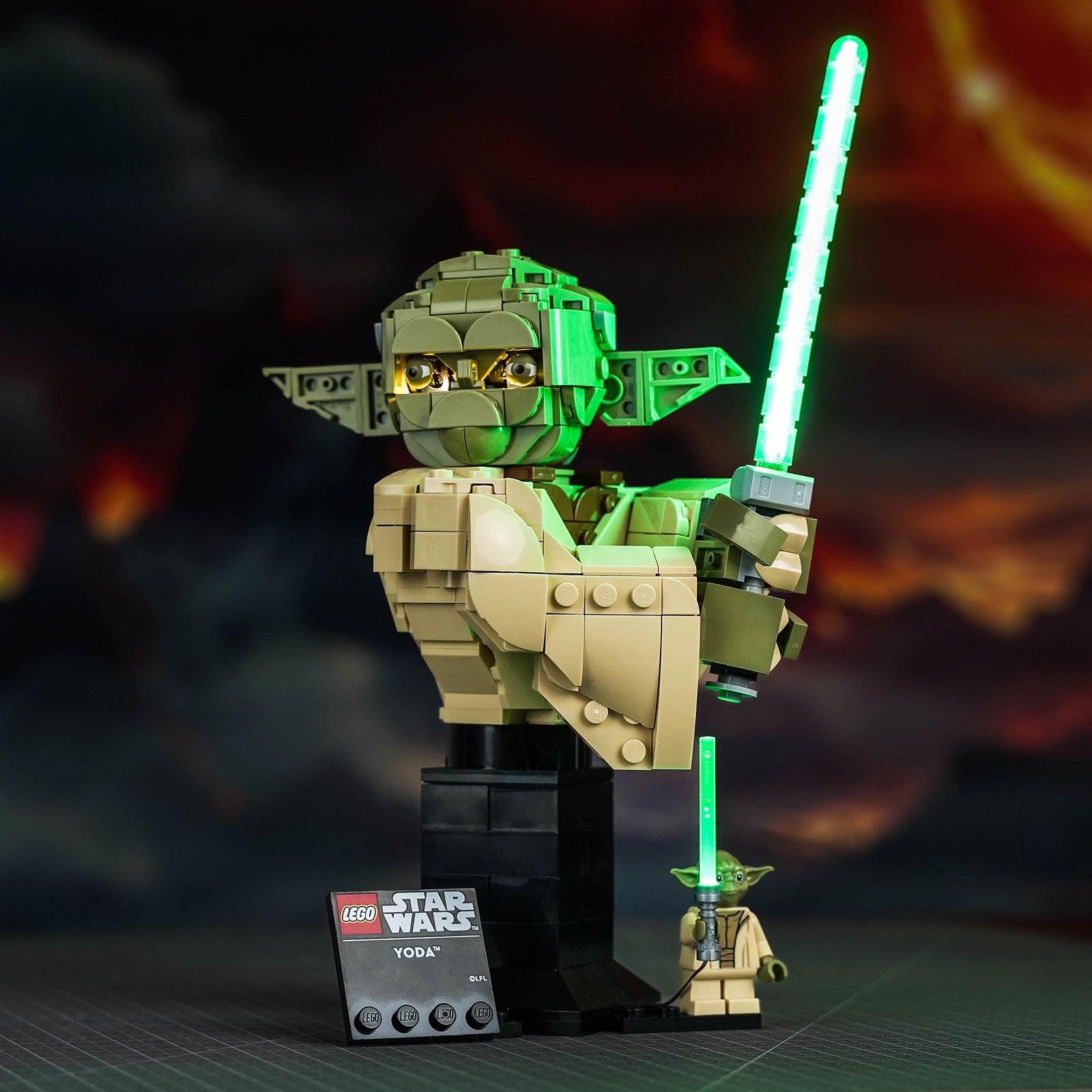 BrickBling Light Kit for LEGO Star Wars Yoda™ Bust 75438