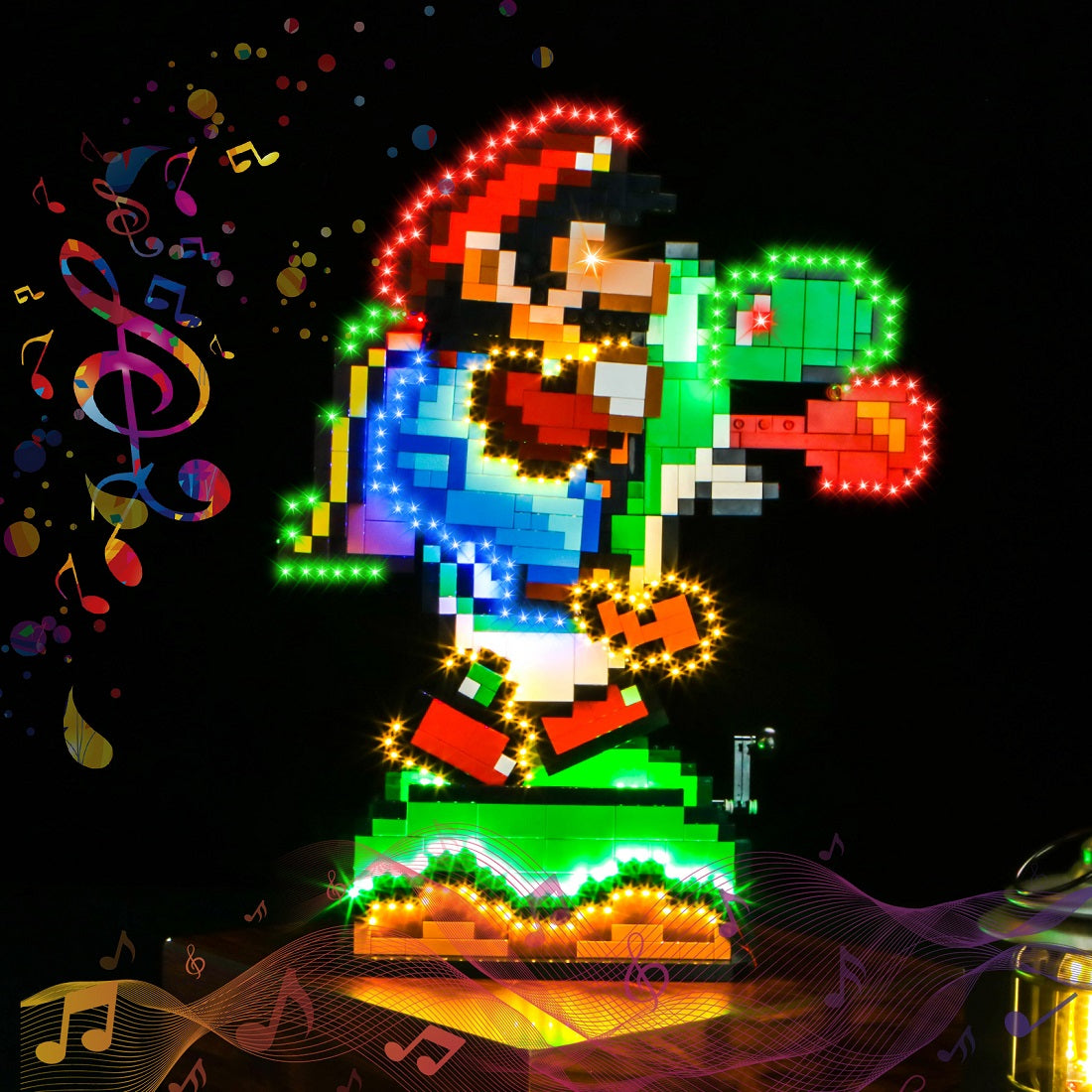 Light Kit for LEGO Super Mario World™: Mario & Yoshi 71438 Music Version