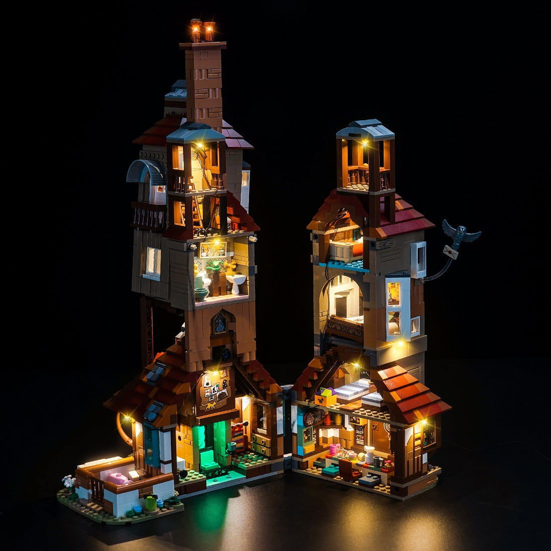 BrickBling Light Kit for LEGO Harry Potter The Burrow – Collectors' Edition 76437 Classic Version