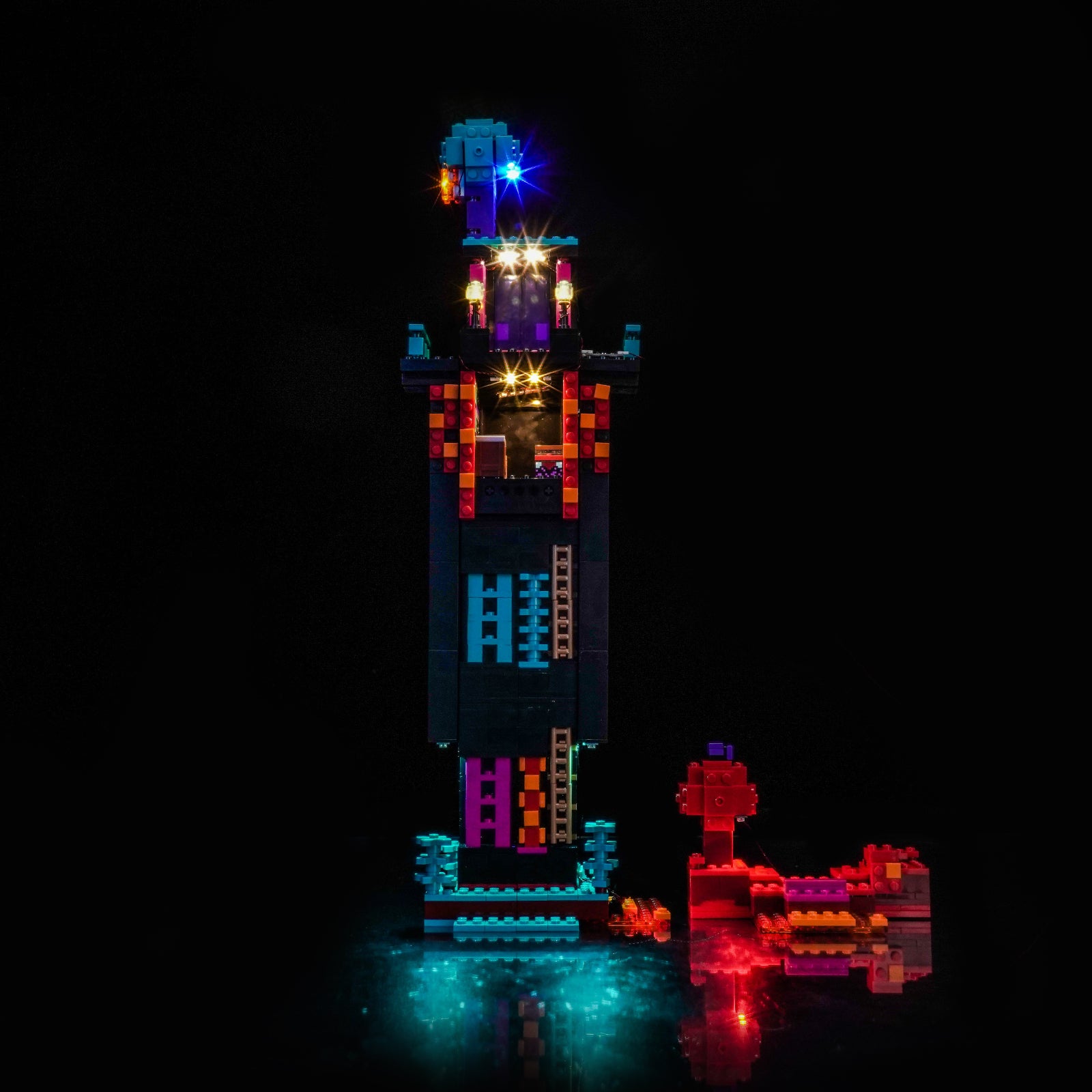 BrickBling Light Kit for LEGO Minecraft The Enderman Tower 21279