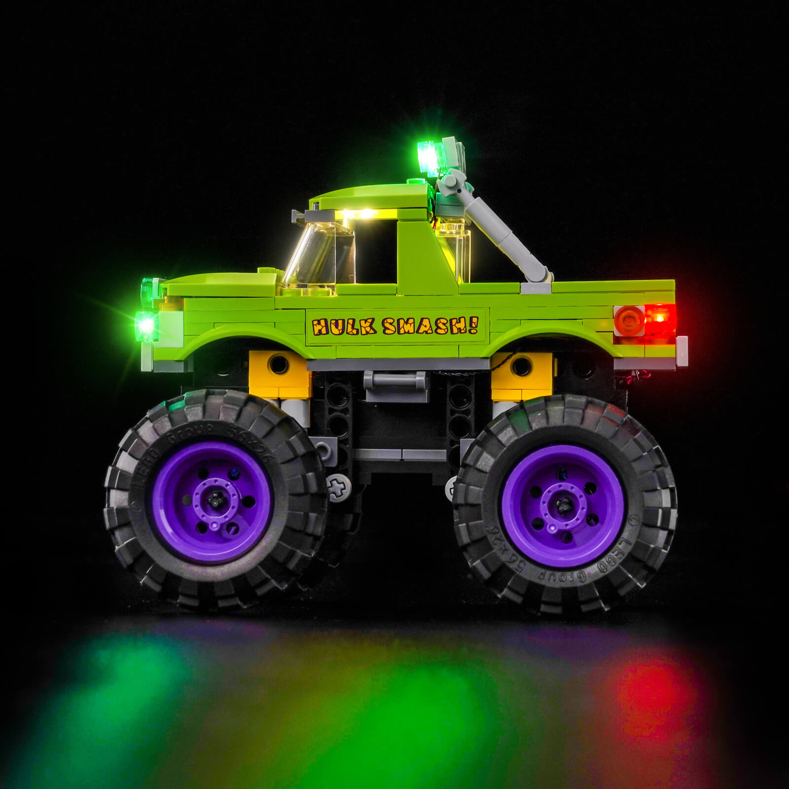 BrickBling Light Kit for LEGO Marvel The Hulk Truck vs. Thanos 76312