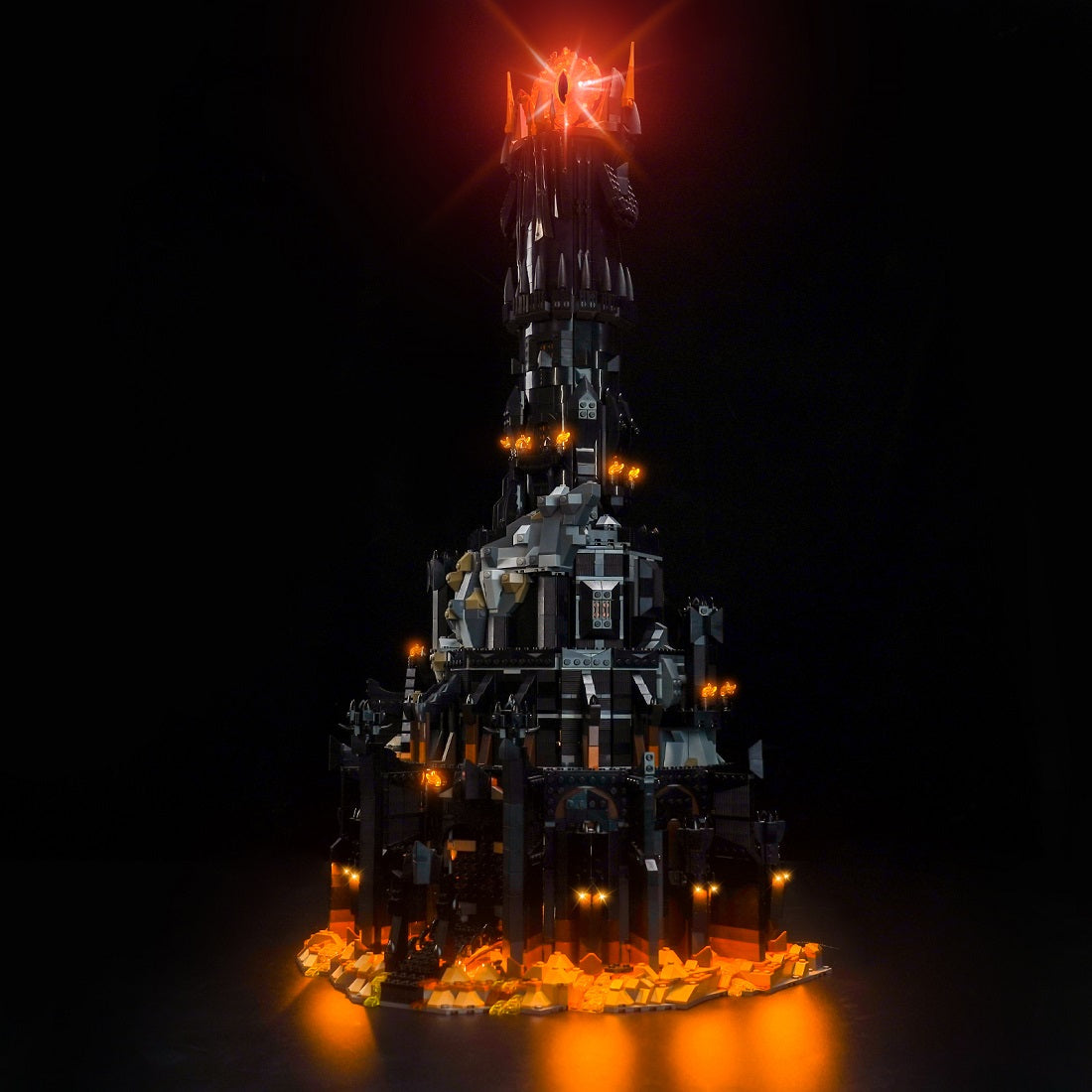 BrickBling Light Kit for LEGO Icons The Lord of the Rings: Barad-dûr 10333 Plus Version