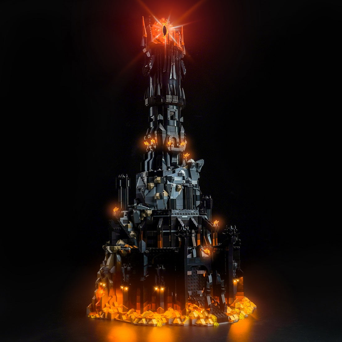 BrickBling Light Kit for LEGO Icons The Lord of the Rings: Barad-dûr 10333 Plus Version