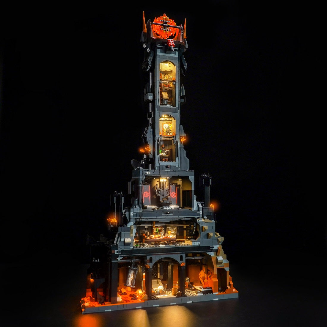 BrickBling Light Kit for LEGO Icons The Lord of the Rings: Barad-dûr 10333 Plus Version