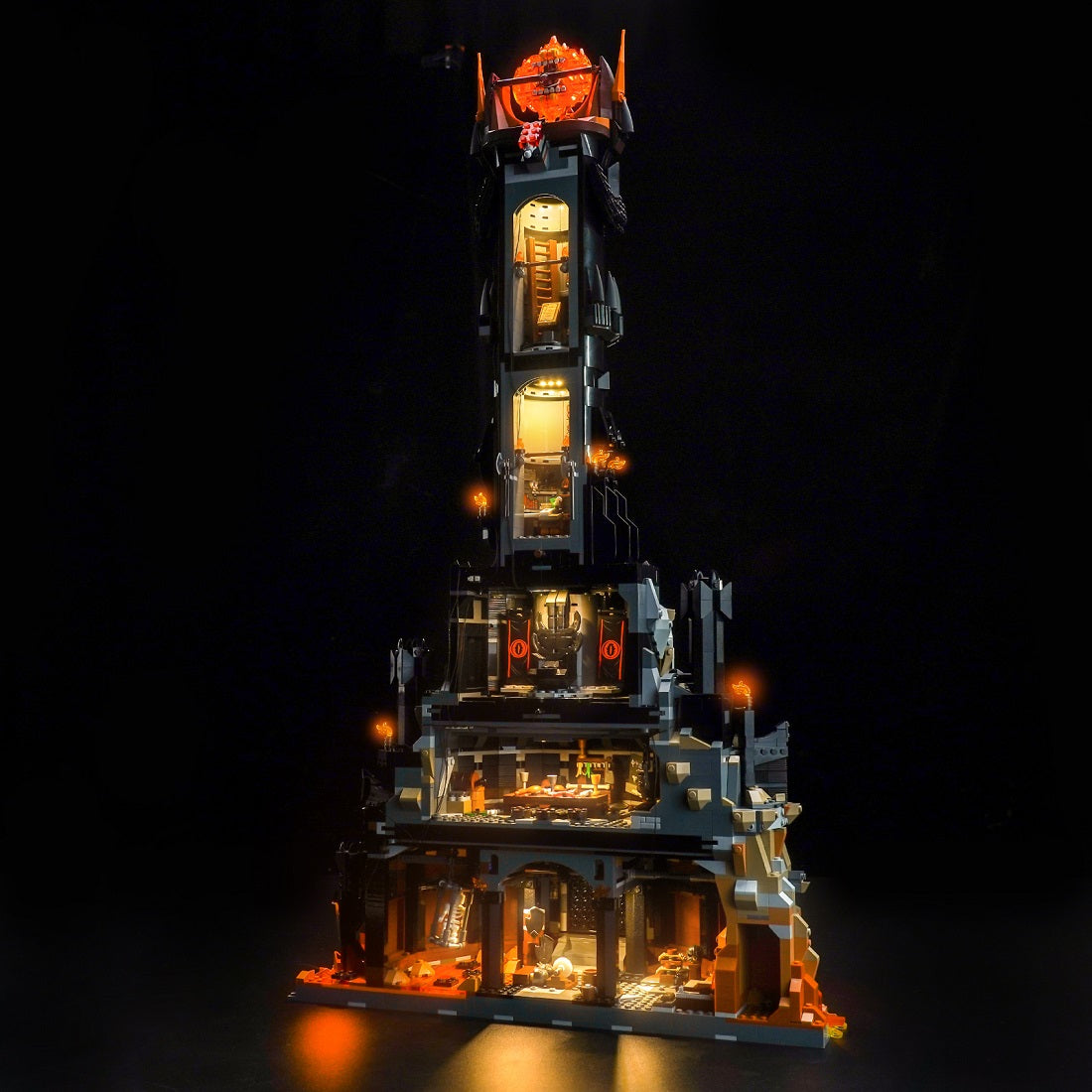 BrickBling Light Kit for LEGO Icons The Lord of the Rings: Barad-dûr 10333 Plus Version