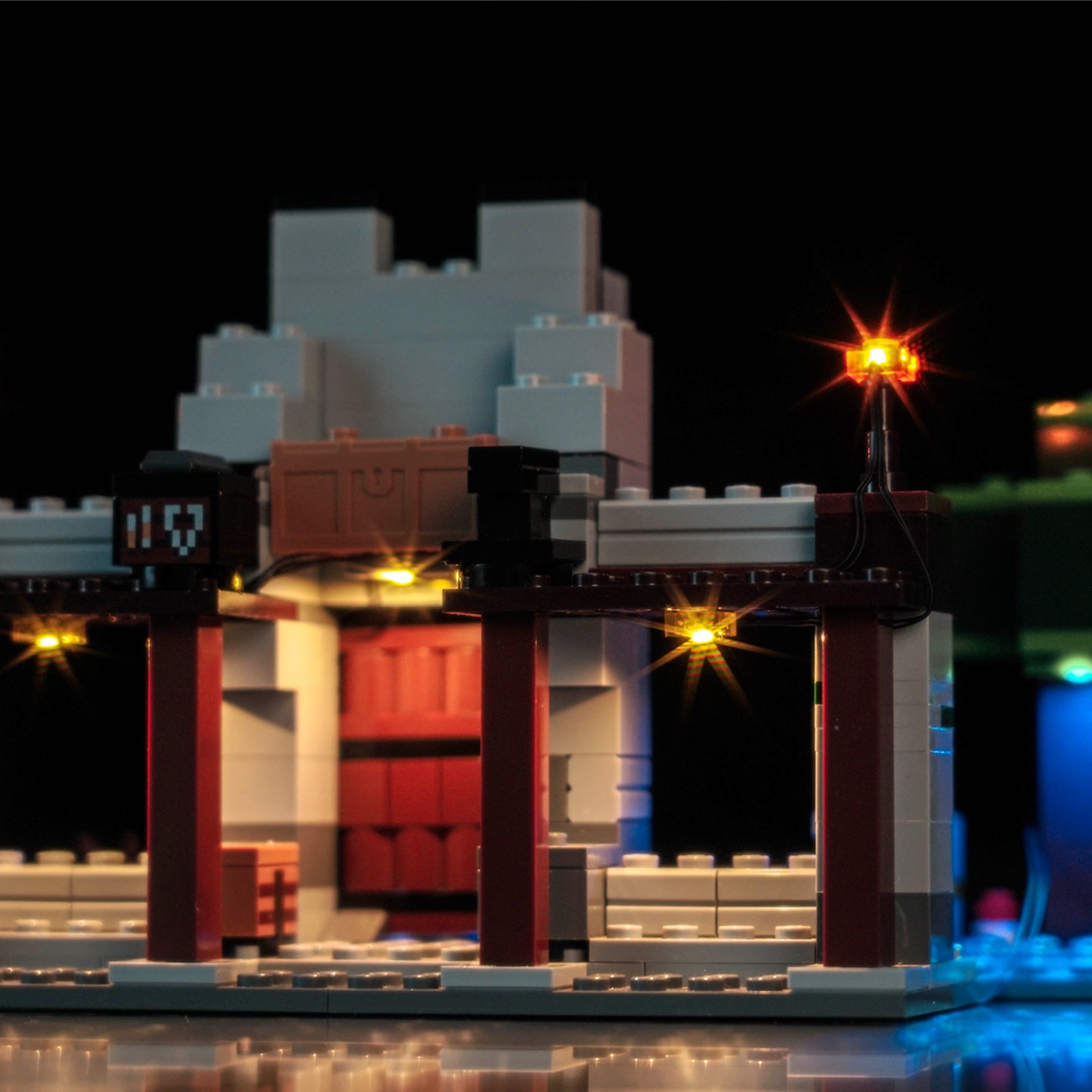 BrickBling Light Kit for LEGO Minecraft The Wolf Stronghold 21261 New Version