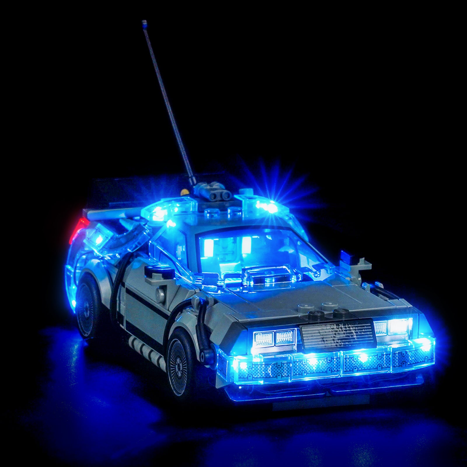 BrickBling Light Kit for LEGO Speed Champions Time Machine from Back to the Future 77256