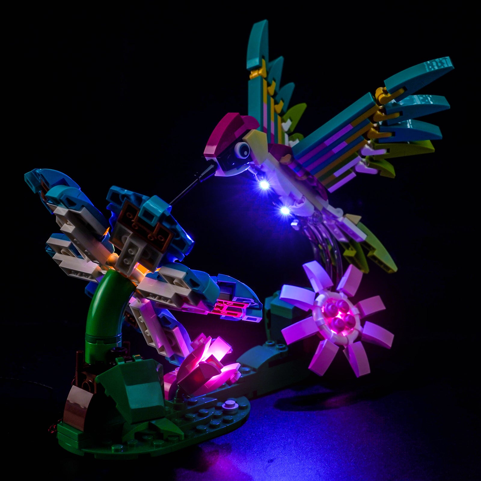 BrickBling Light Kit for LEGO Creator 3-in-1 Wild Animals: Colorful Hummingbird 31384
