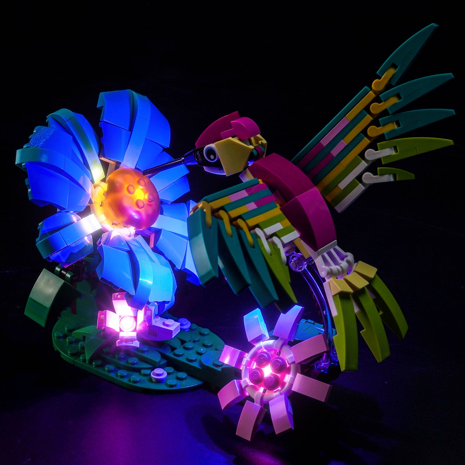 LED Light Kit for LEGO Wild Animals: Colorful Hummingbird 31384
